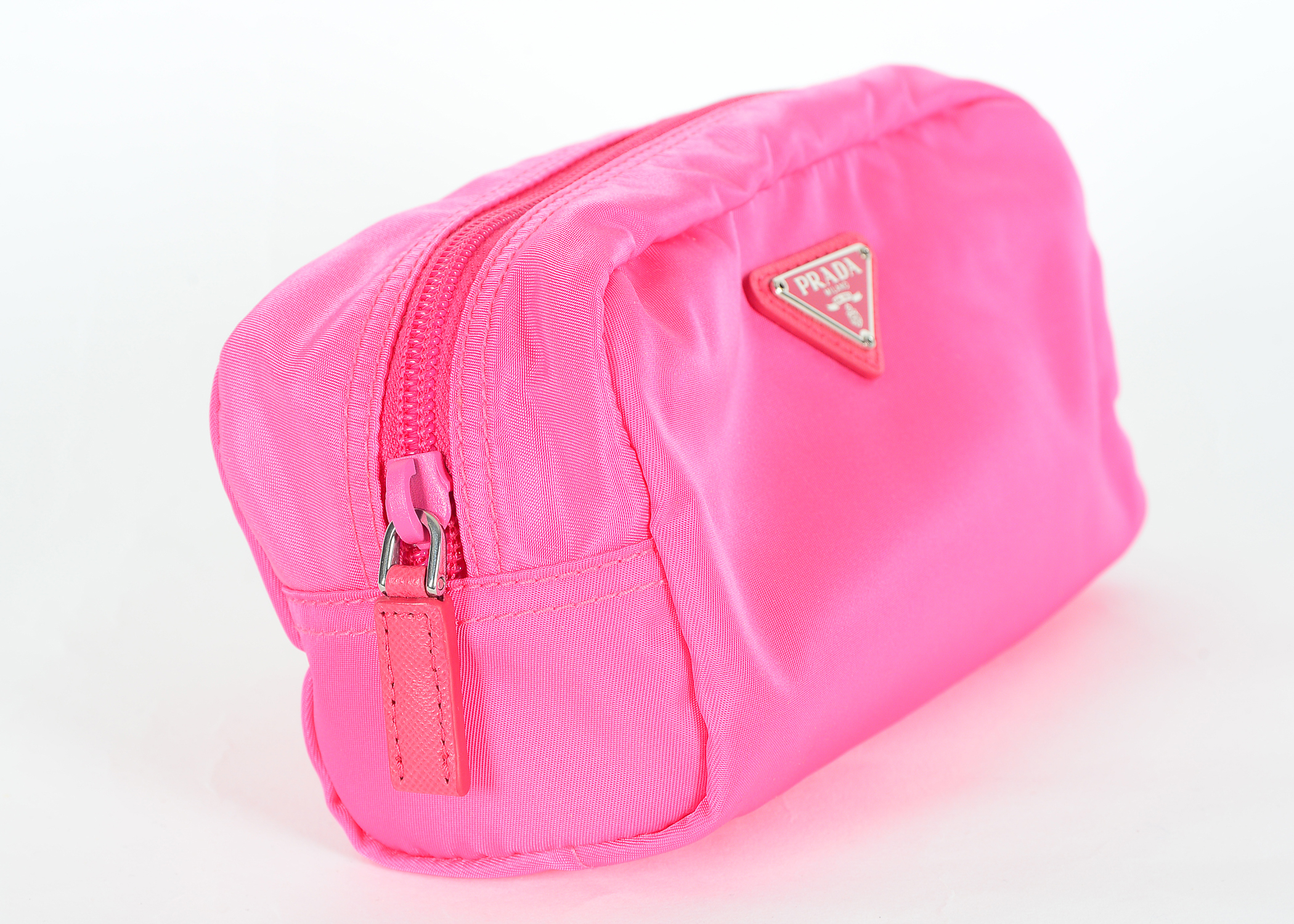 Pink Nylon Prada Necessaire Bag