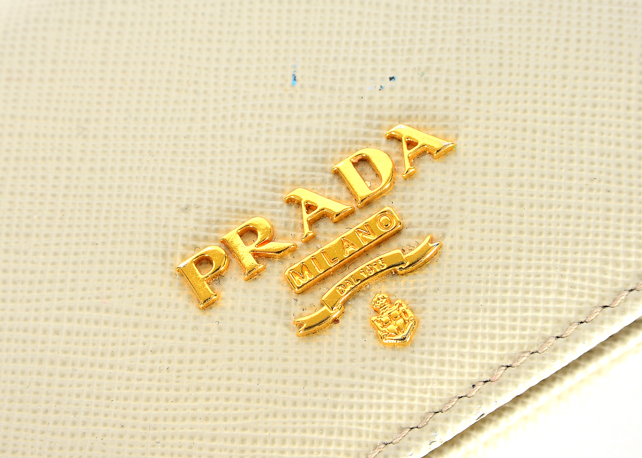 Prada White Card Holder