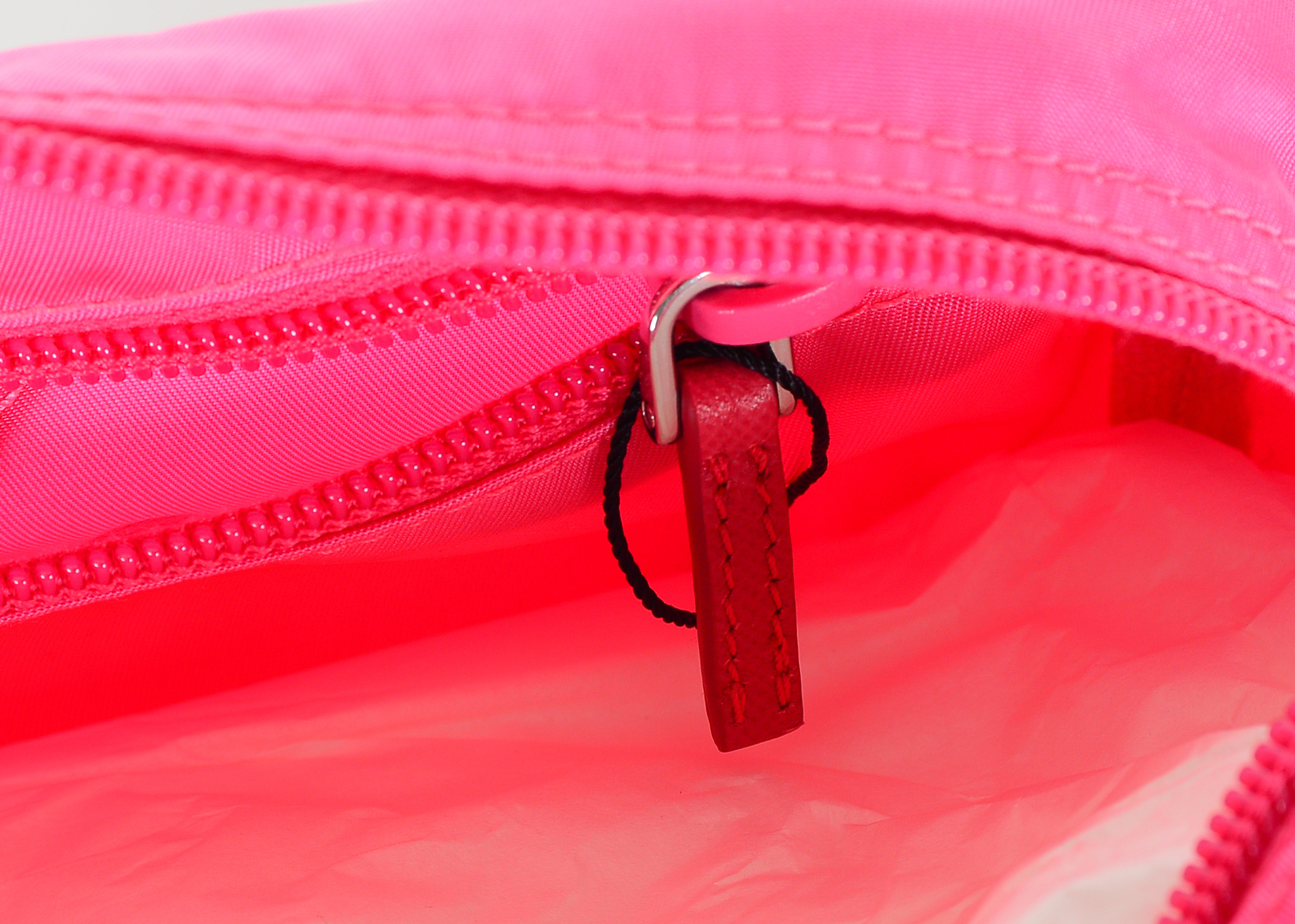 Pink Nylon Prada Necessaire Bag