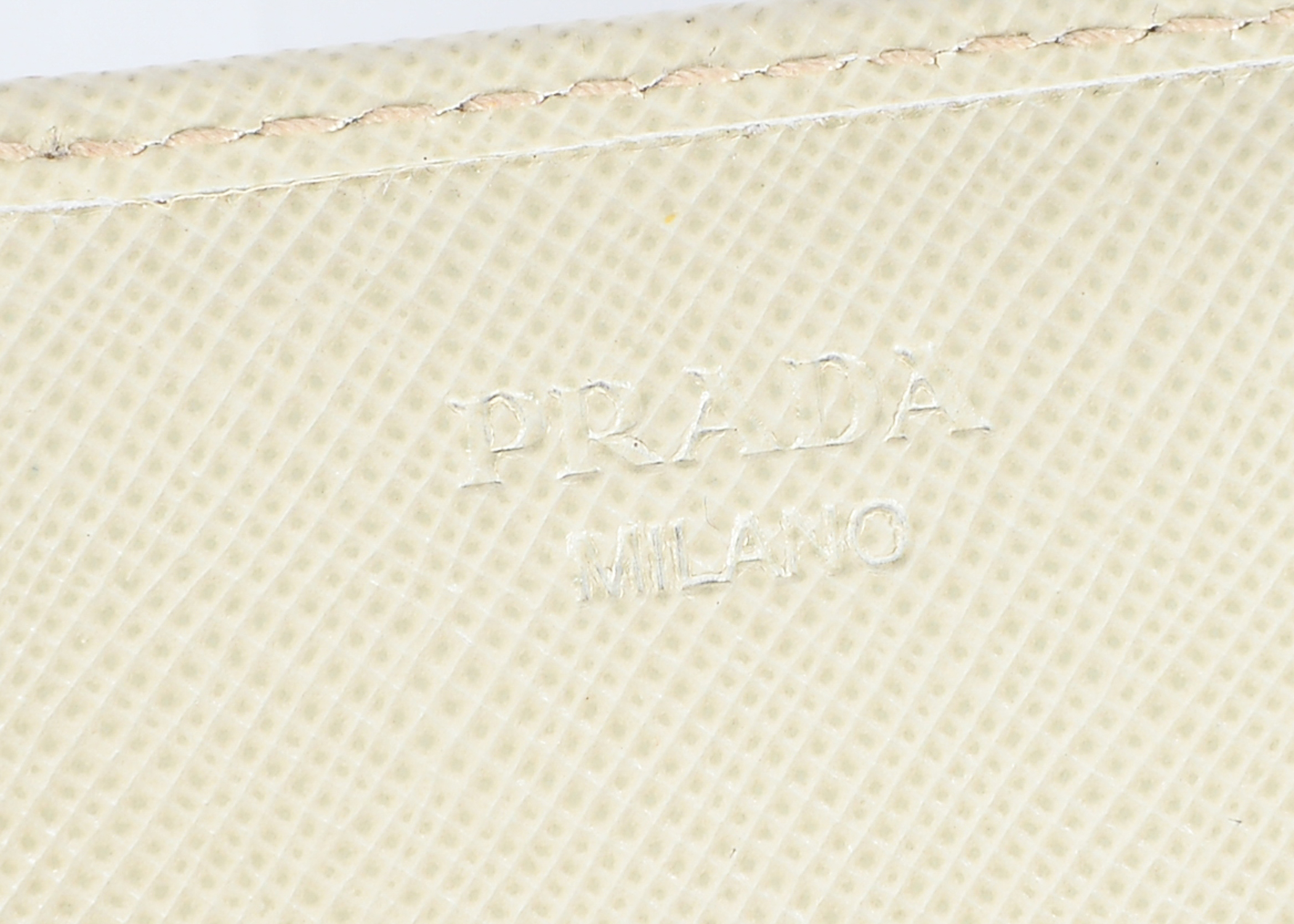 Prada White Card Holder