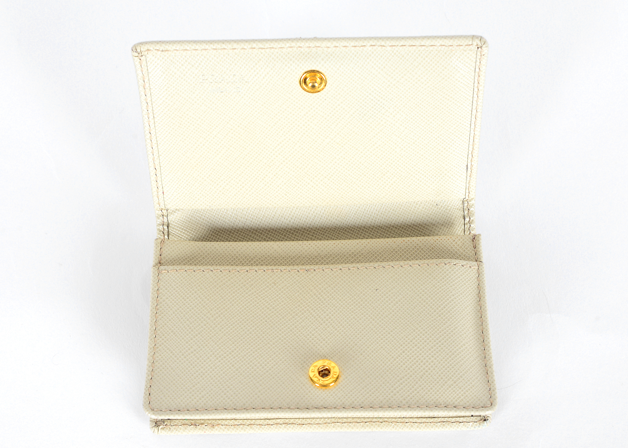 Prada White Card Holder