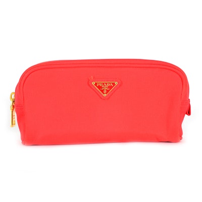 Prada Red Cosmetics Bag Prada Red Cosmetics Bag