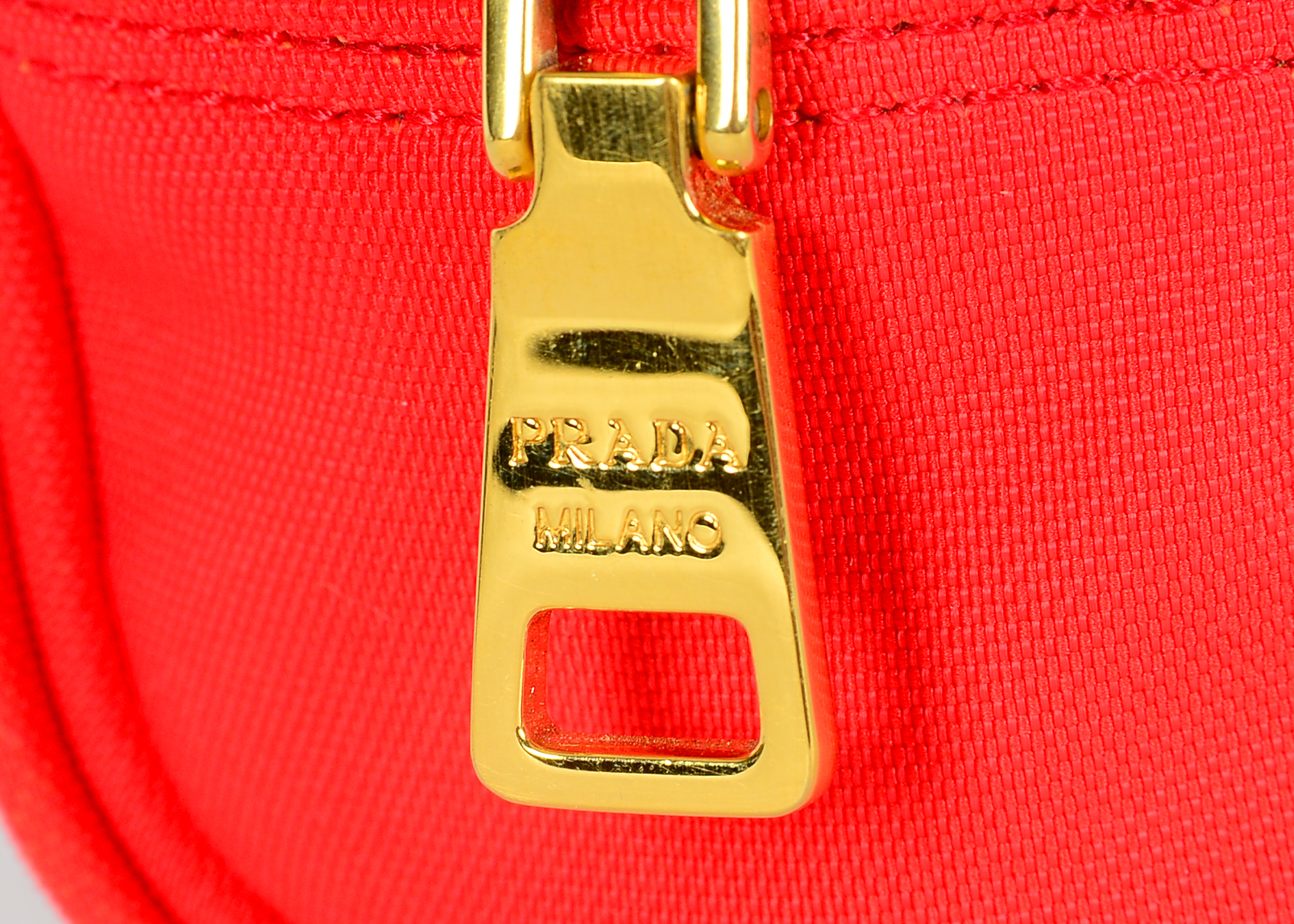 Prada Red Cosmetics Bag