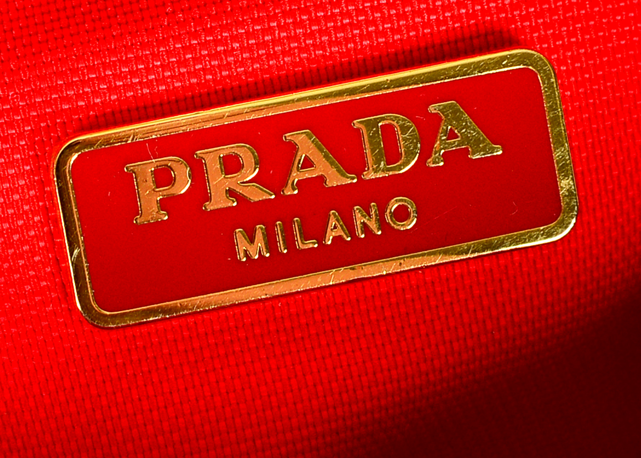 Prada Red Cosmetics Bag