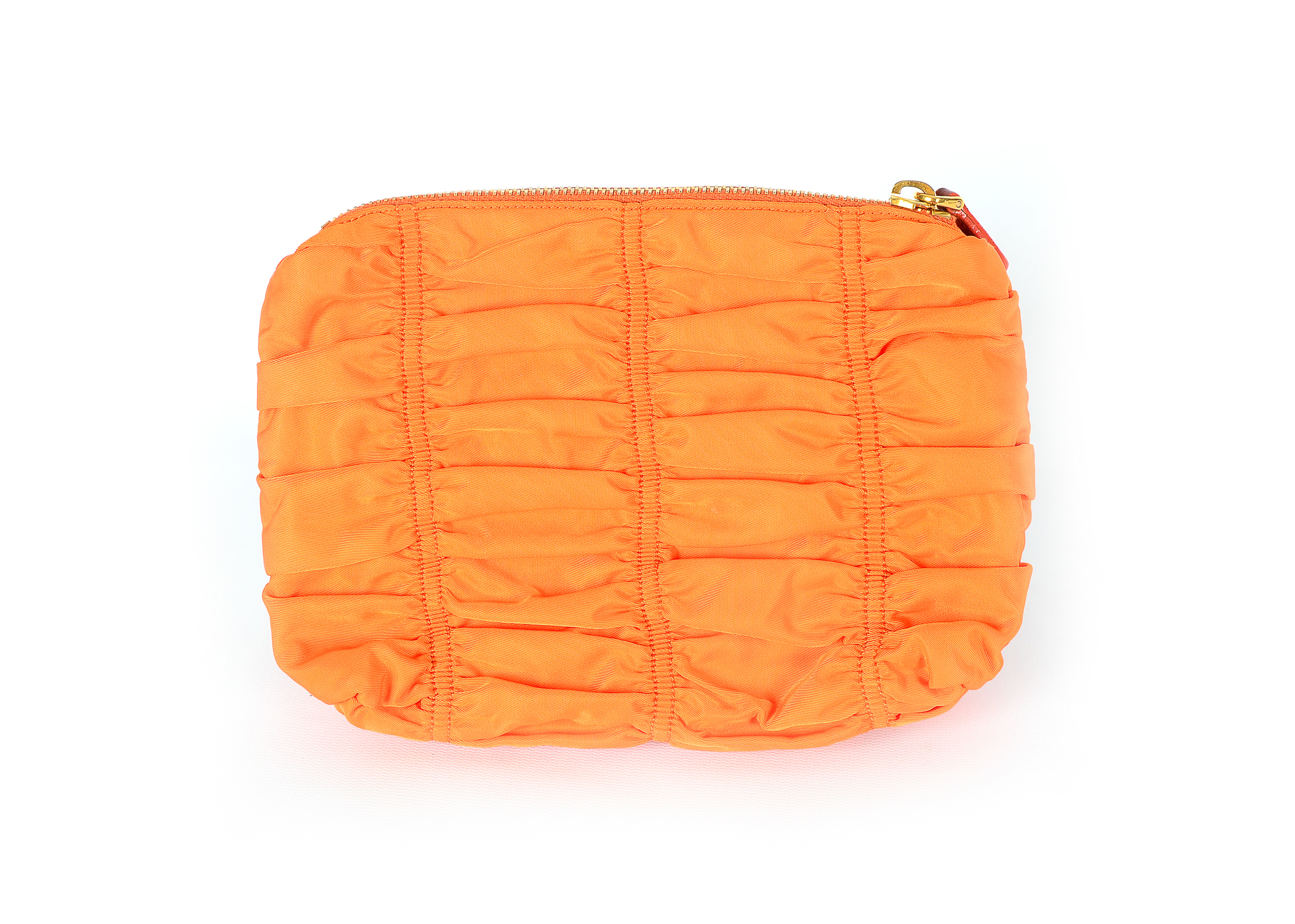 Prada Ruched Orange Bag