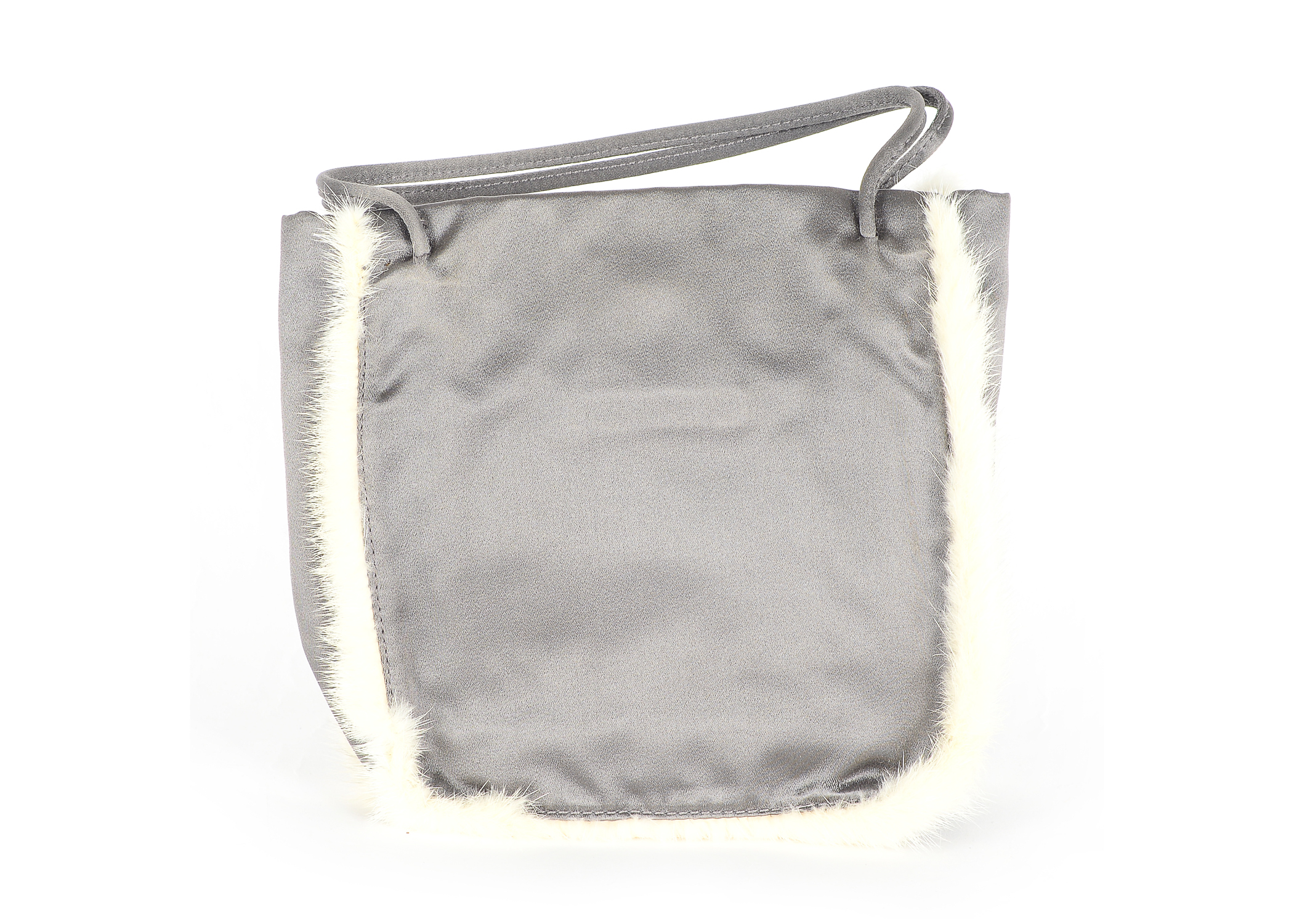 Prada Satin and Mink Handbag