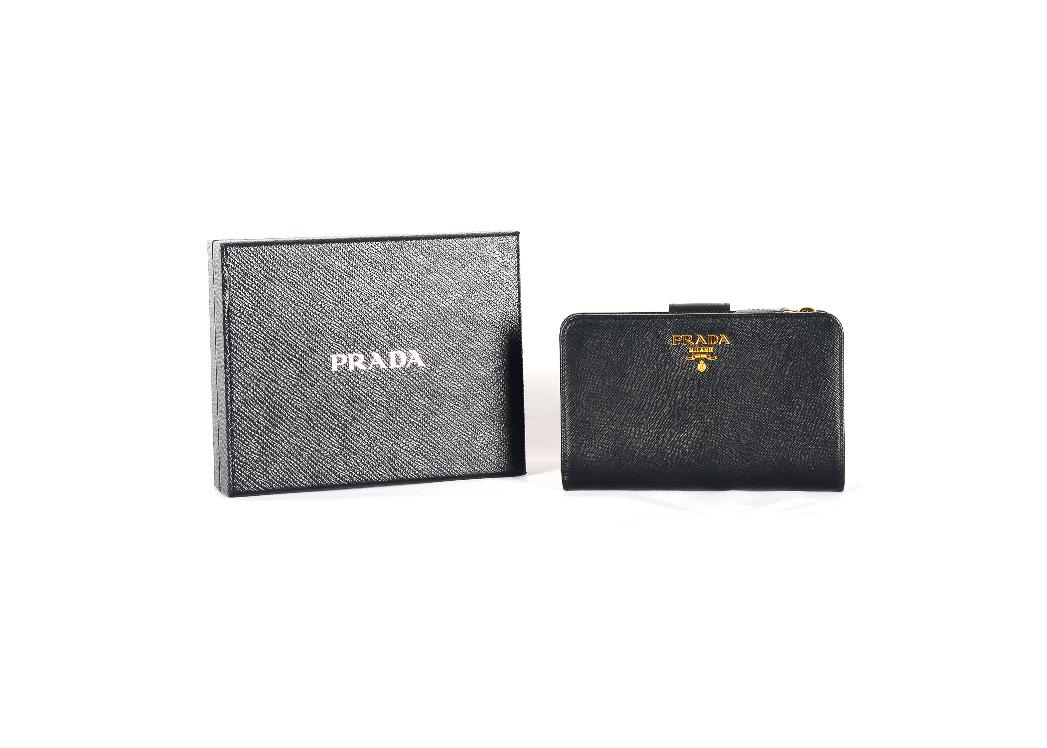 Prada Black Leather Wallet