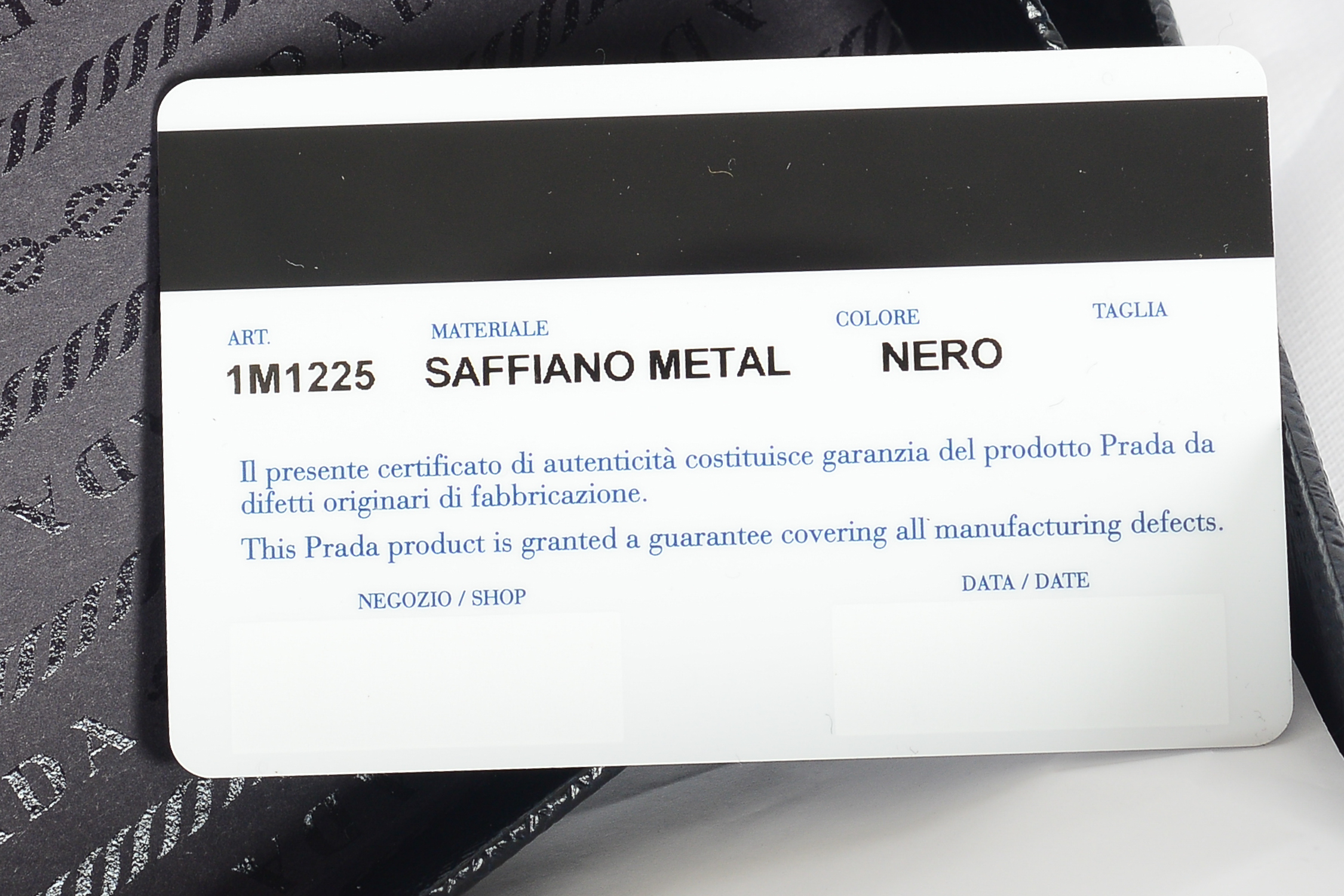 Prada Black Leather Wallet