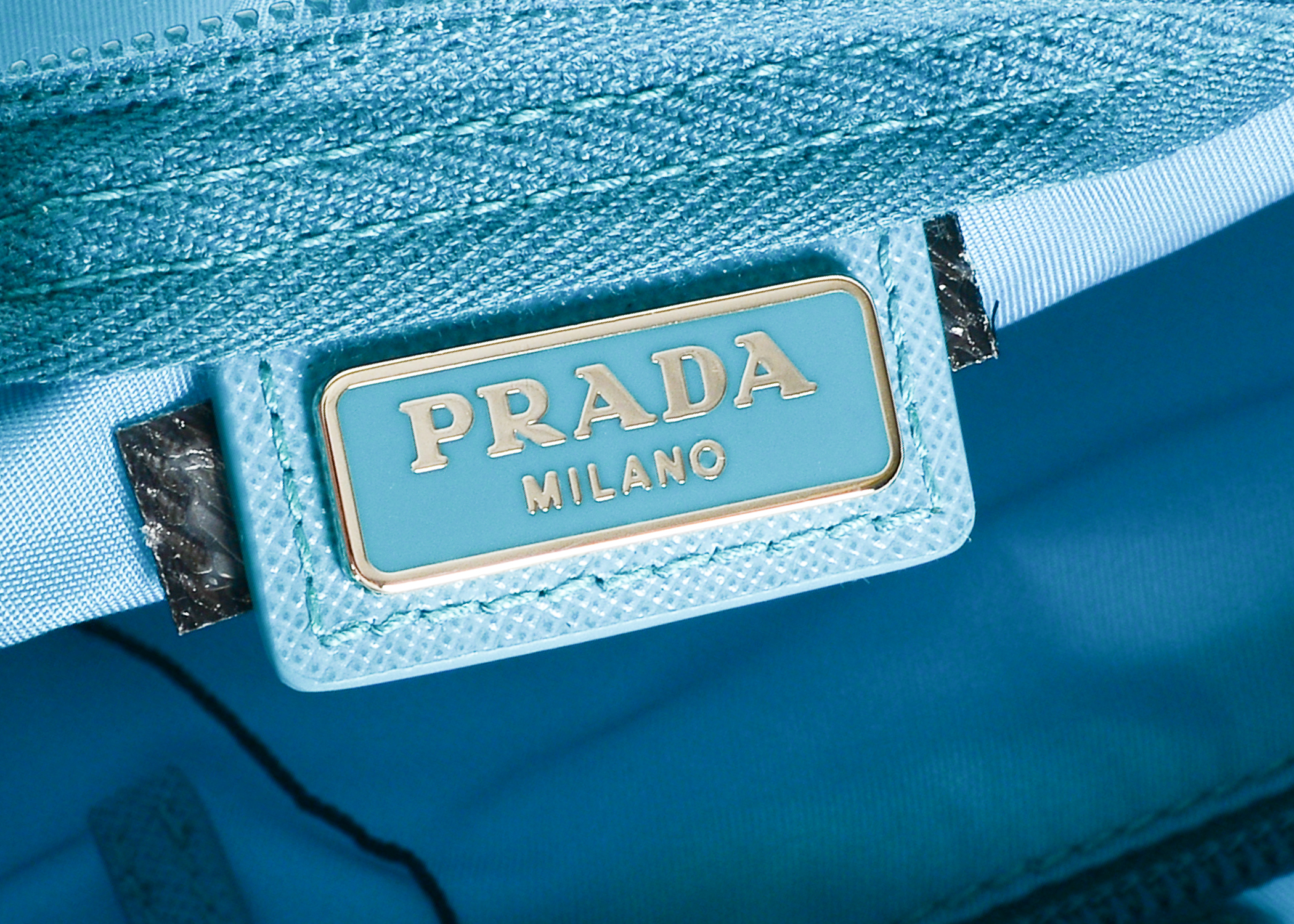 Prada Aqua Nylon Bag