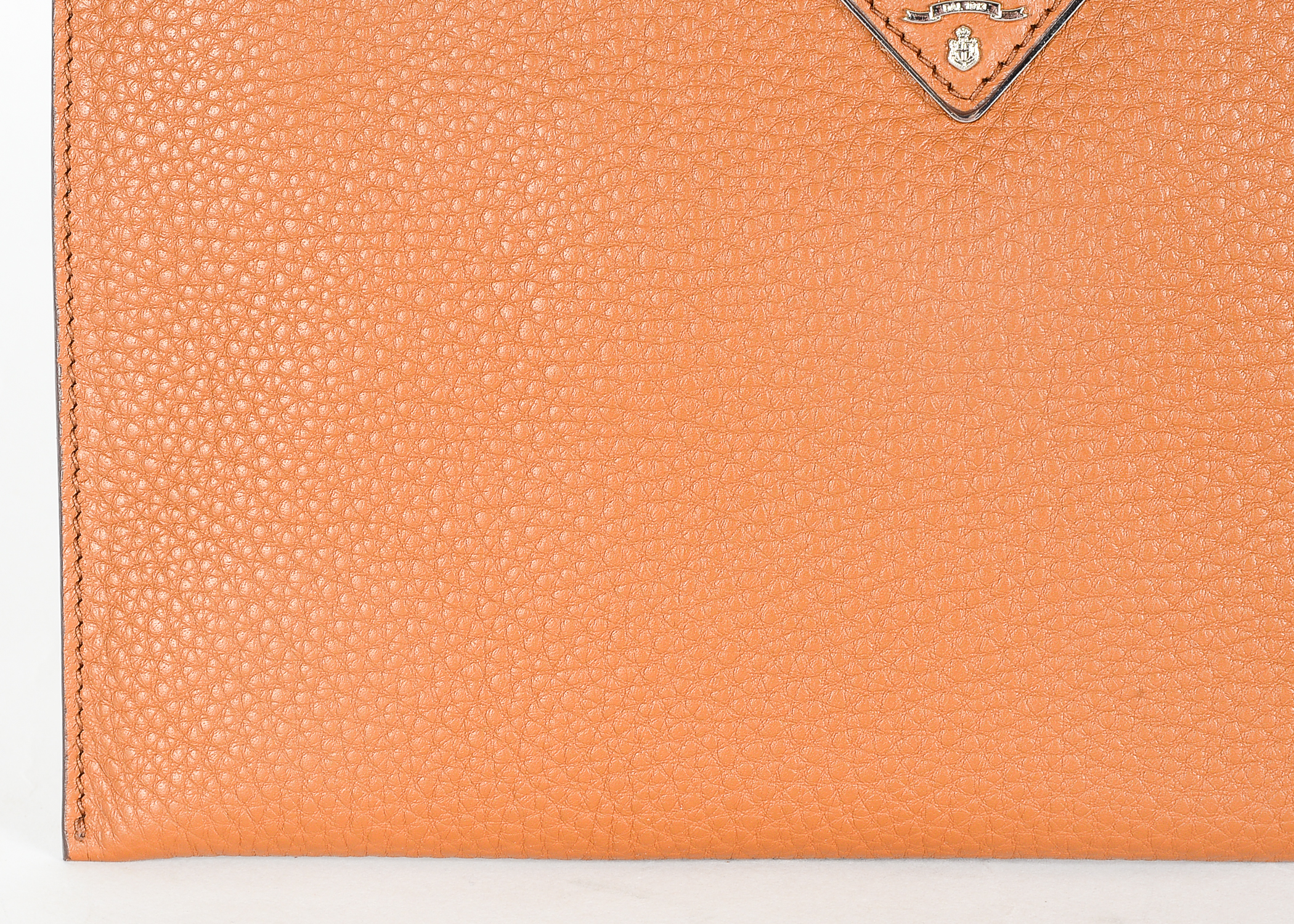 Brown Leather Prada Wristlet