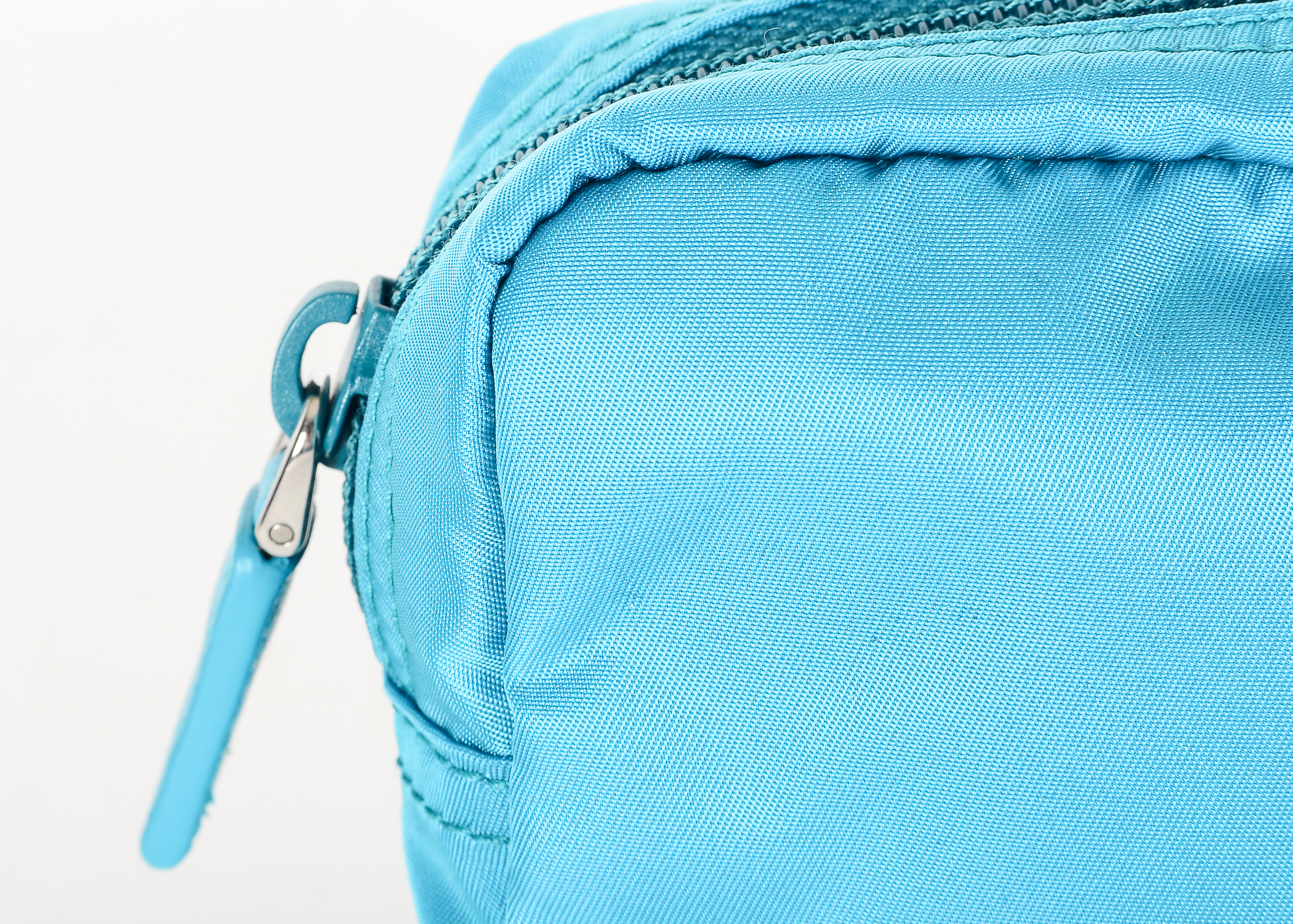 Turquoise Prada Necessaire Bag