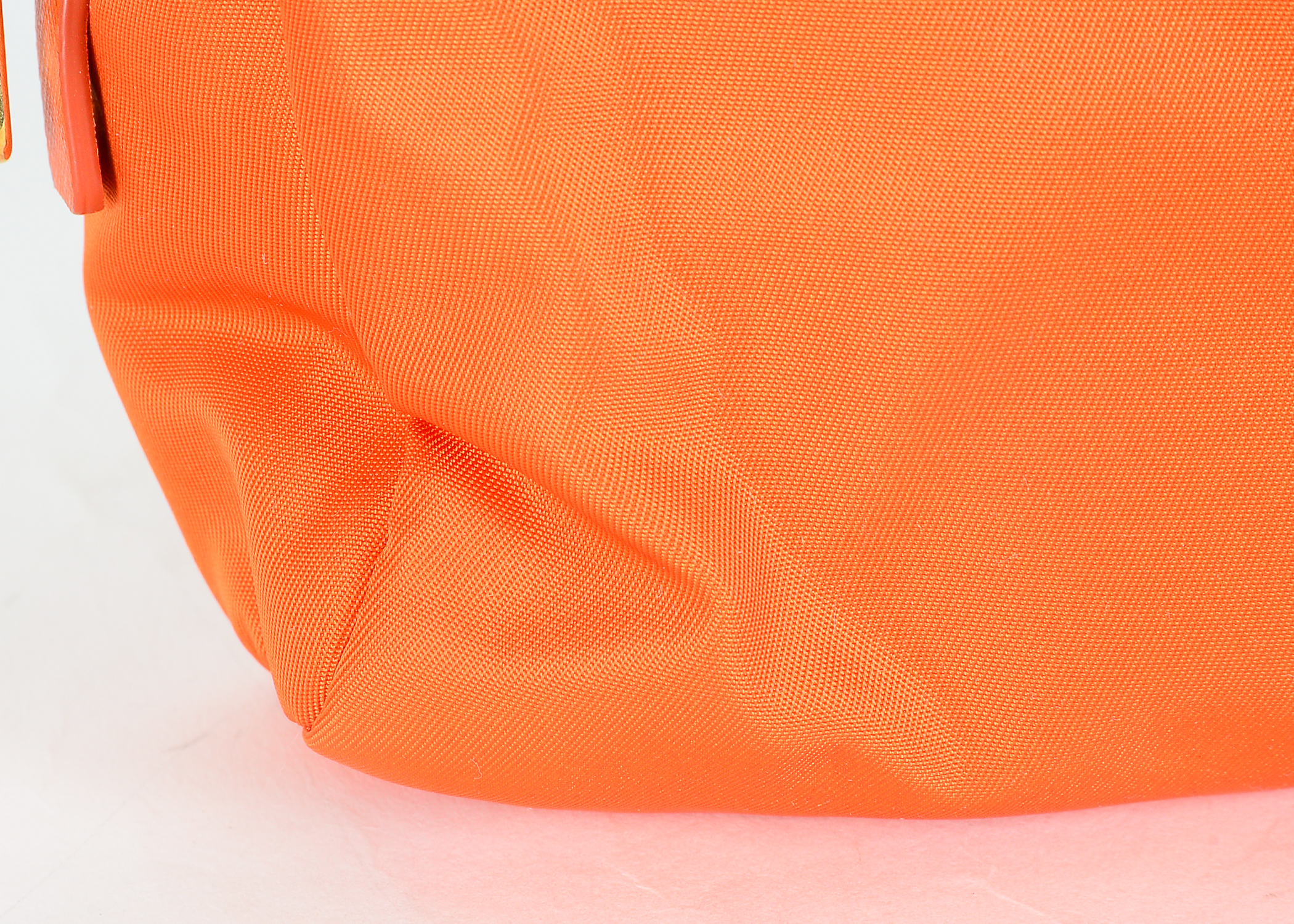 Orange Prada Necessaire Toiletry Bag