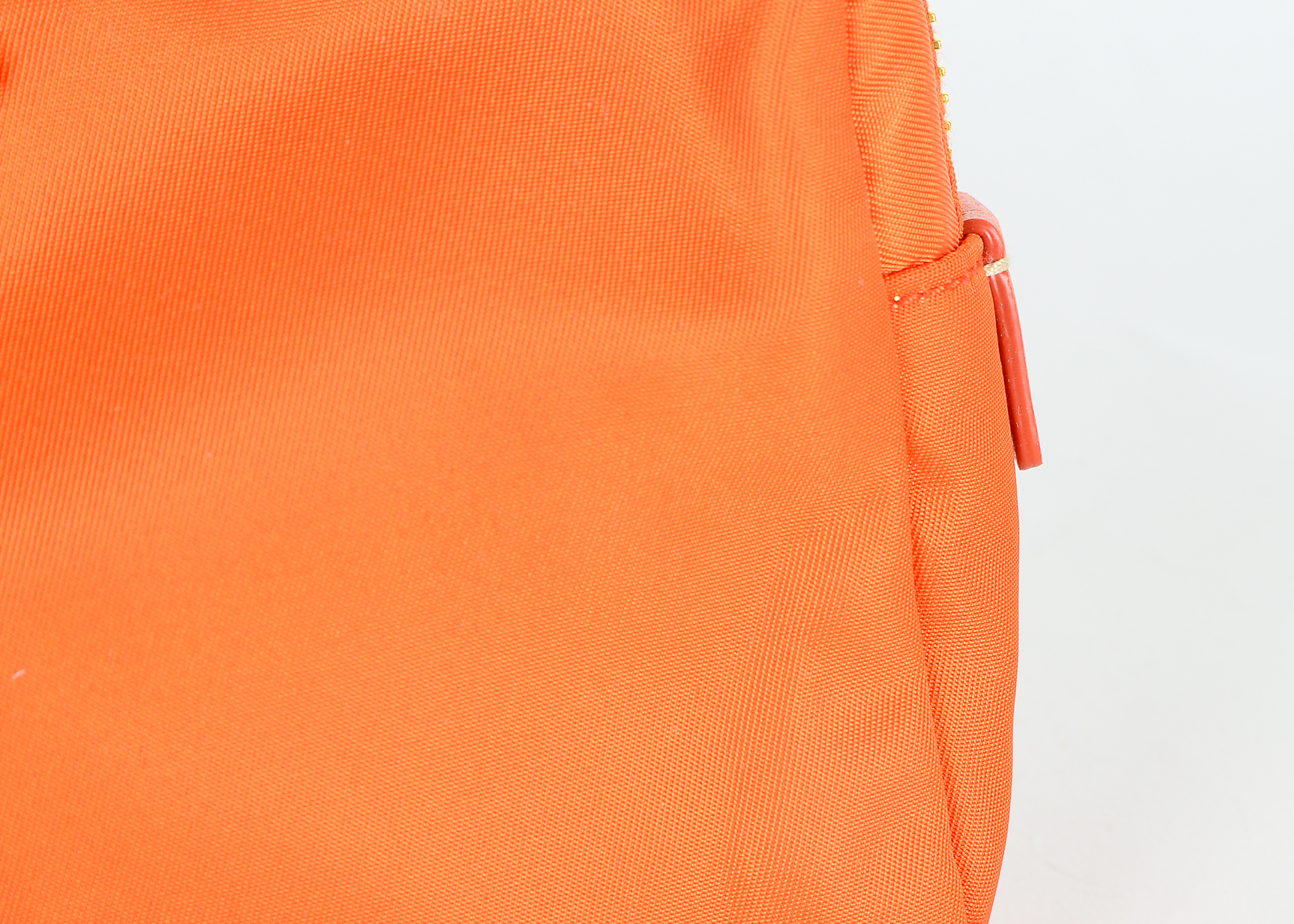 Orange Prada Necessaire Toiletry Bag