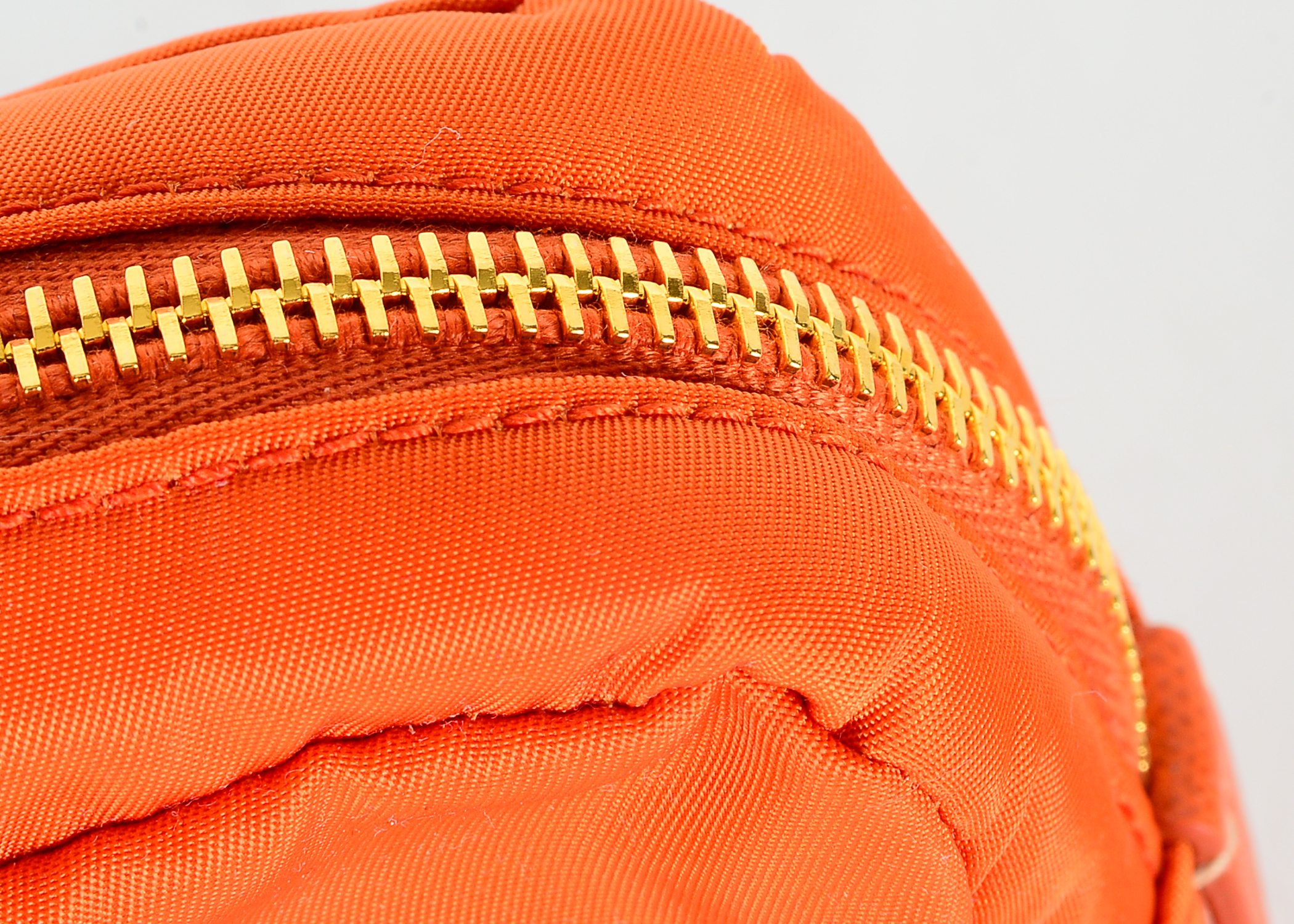 Orange Prada Necessaire Toiletry Bag