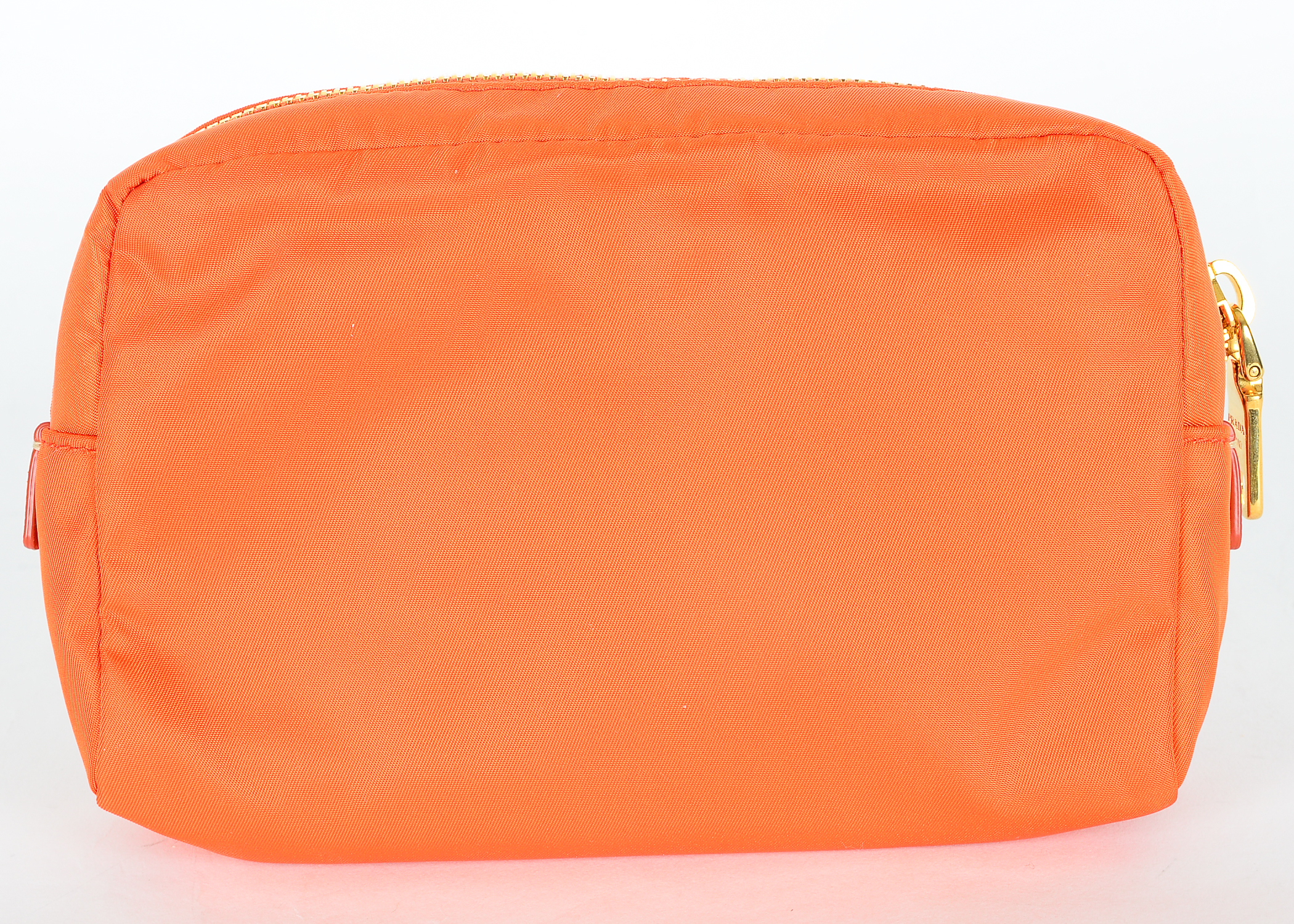 Orange Prada Necessaire Toiletry Bag