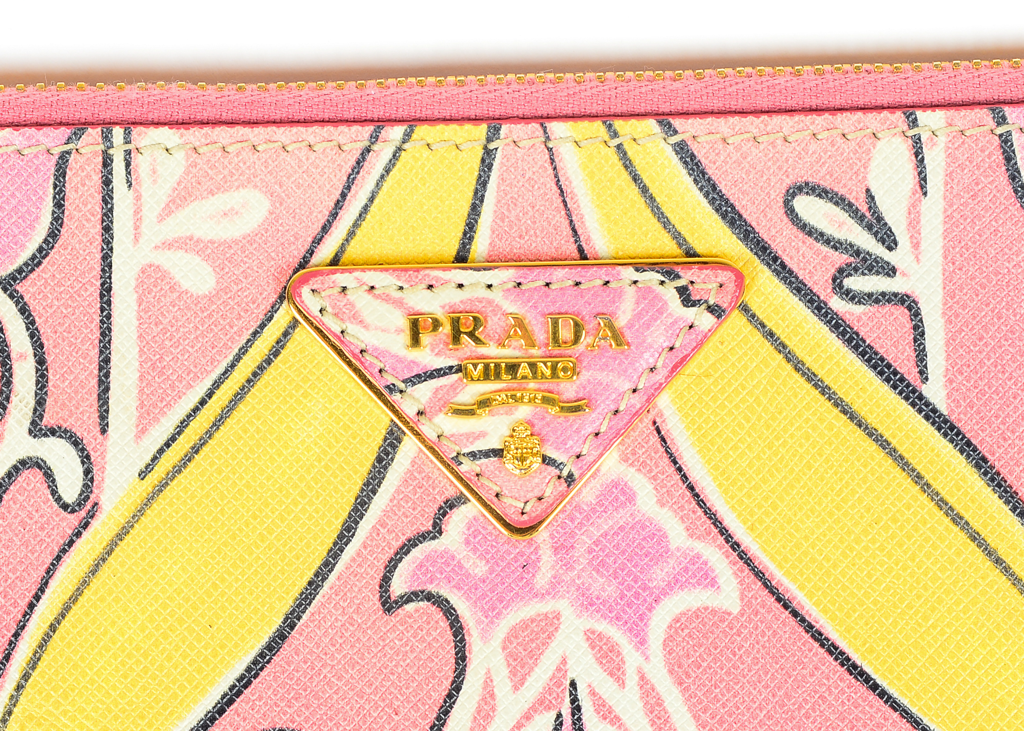 Prada Printed Pochette Clutch
