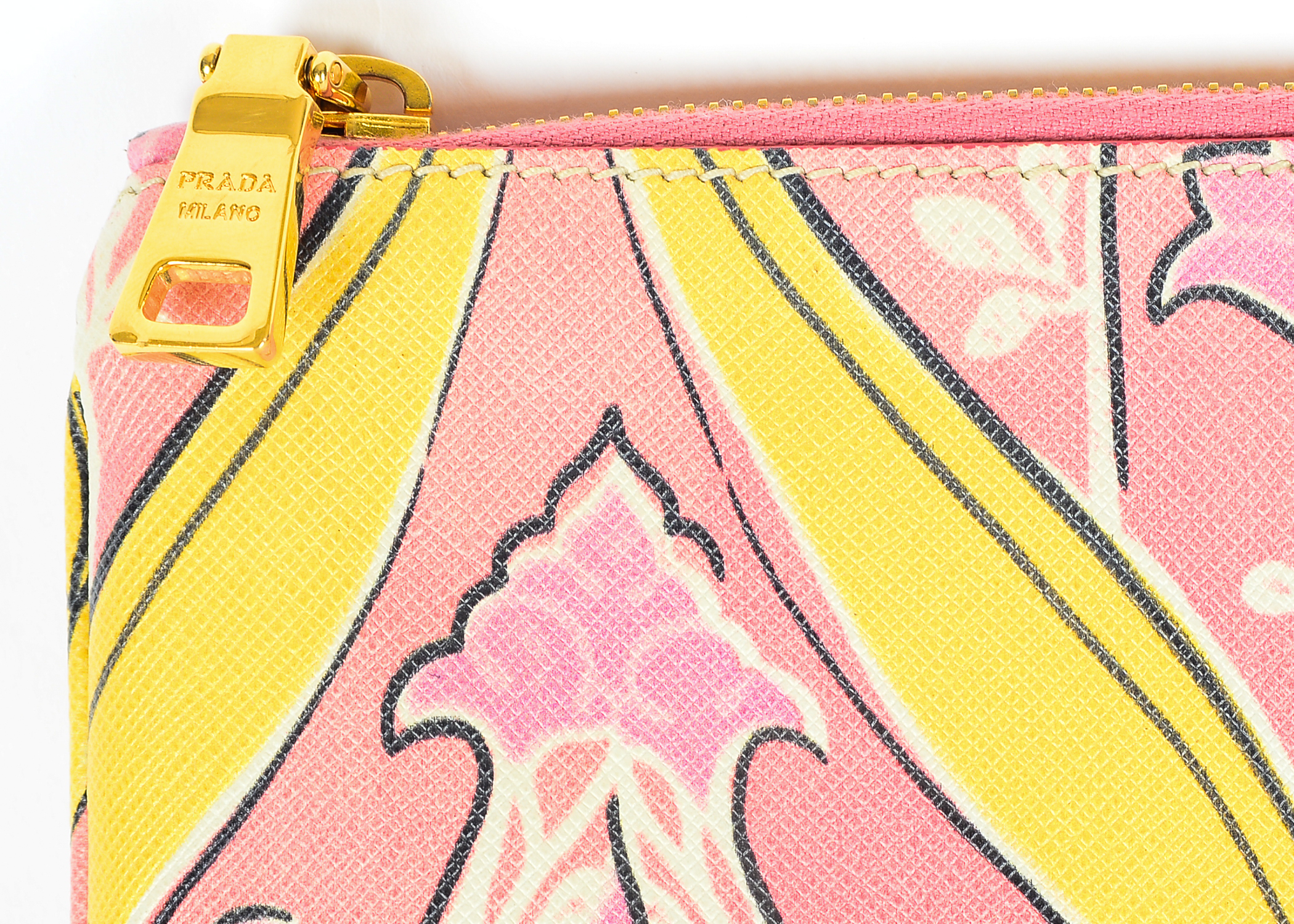 Prada Printed Pochette Clutch