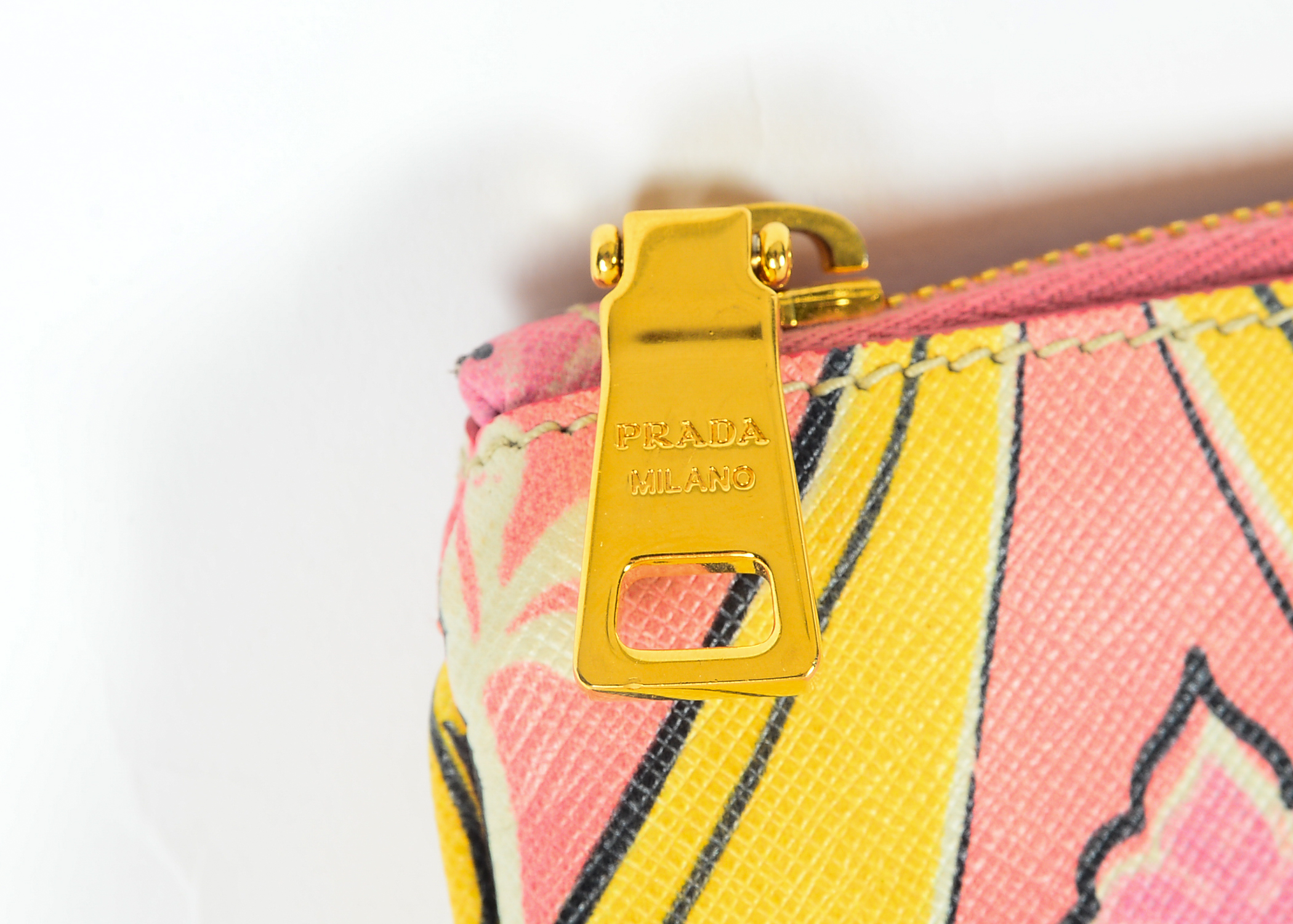 Prada Printed Pochette Clutch