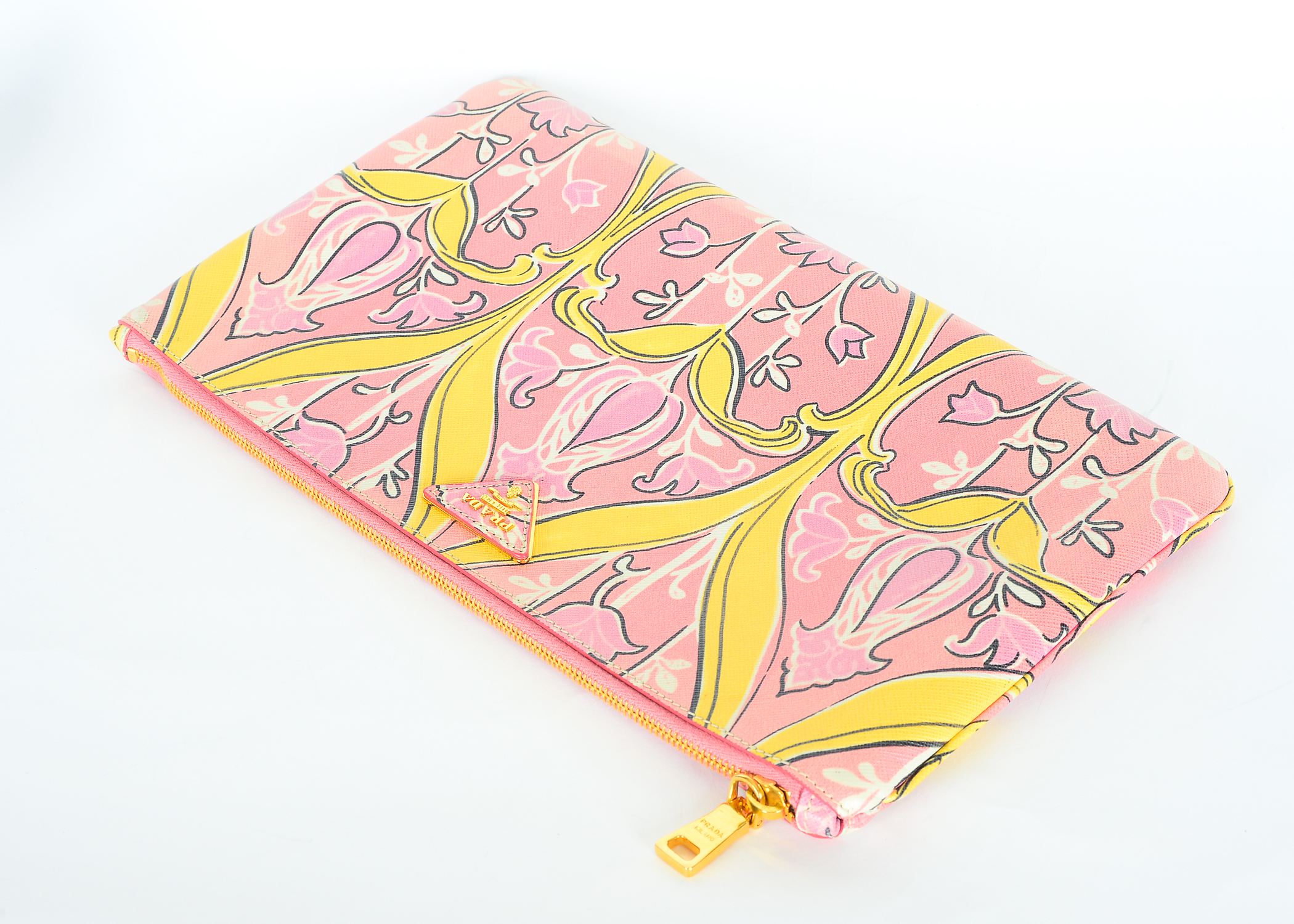 Prada Printed Pochette Clutch