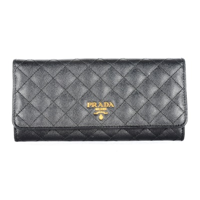 Prada Quilted Leather Wallet Prada Quilted Leather Wallet