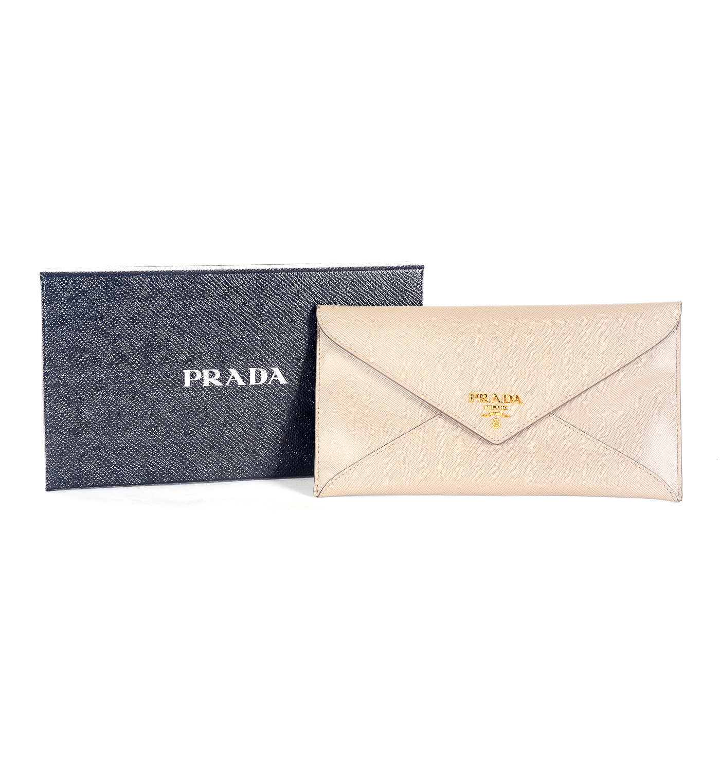 Prada Busta Con Pattina Envelope Wallet