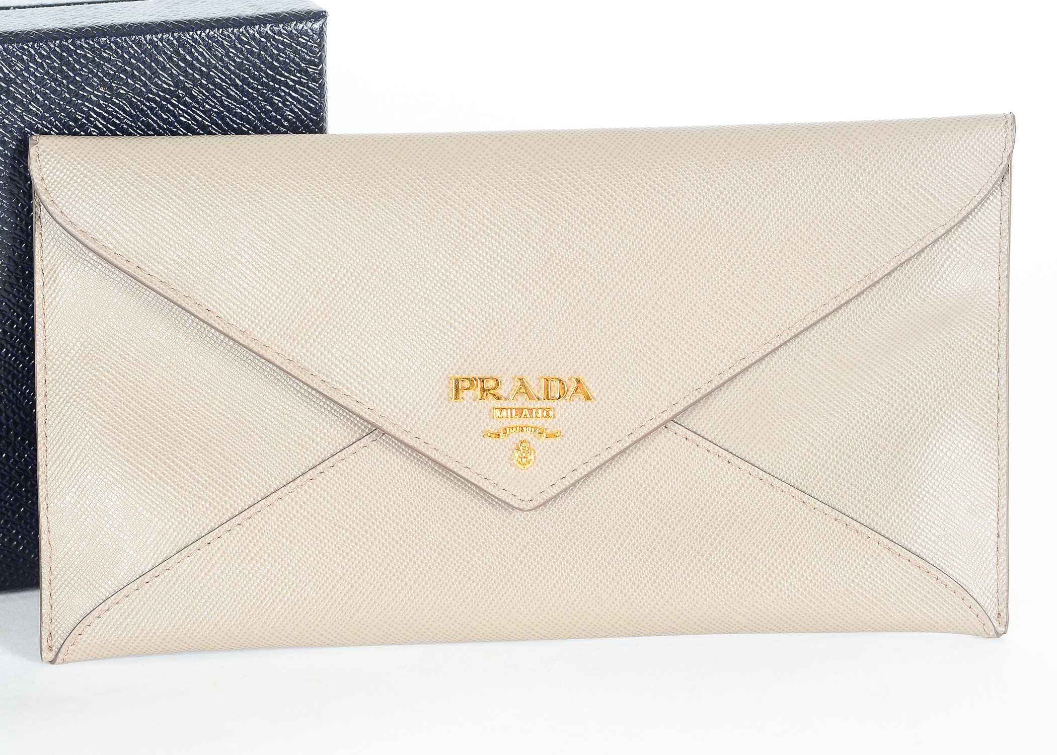 Prada Busta Con Pattina Envelope Wallet