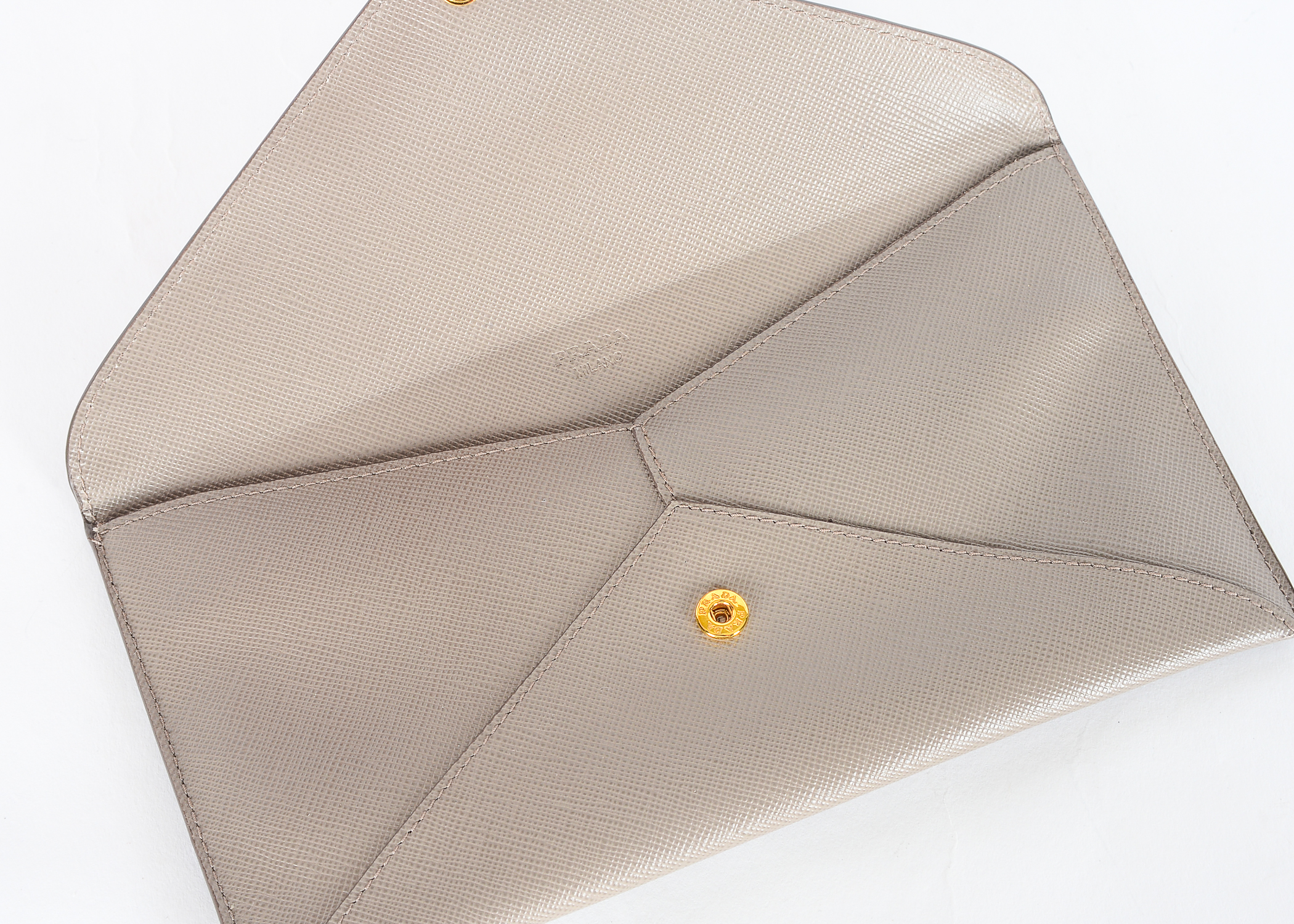 Prada Busta Con Pattina Envelope Wallet