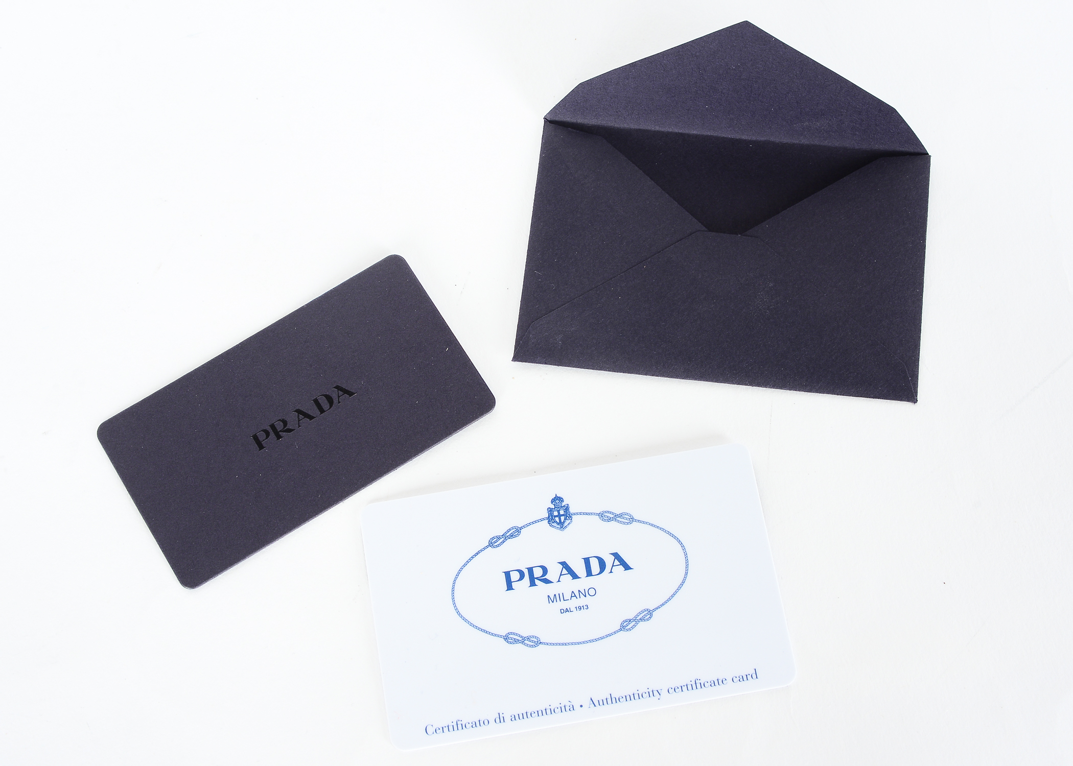 Prada Busta Con Pattina Envelope Wallet