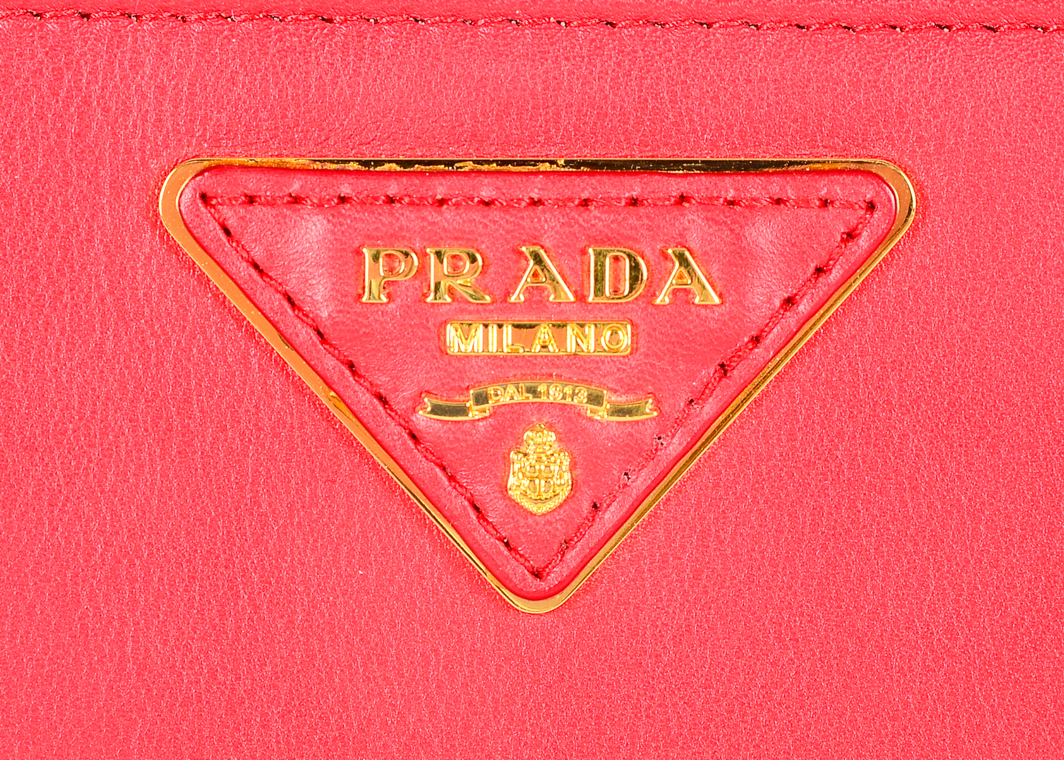 Prada Red Leather Wallet