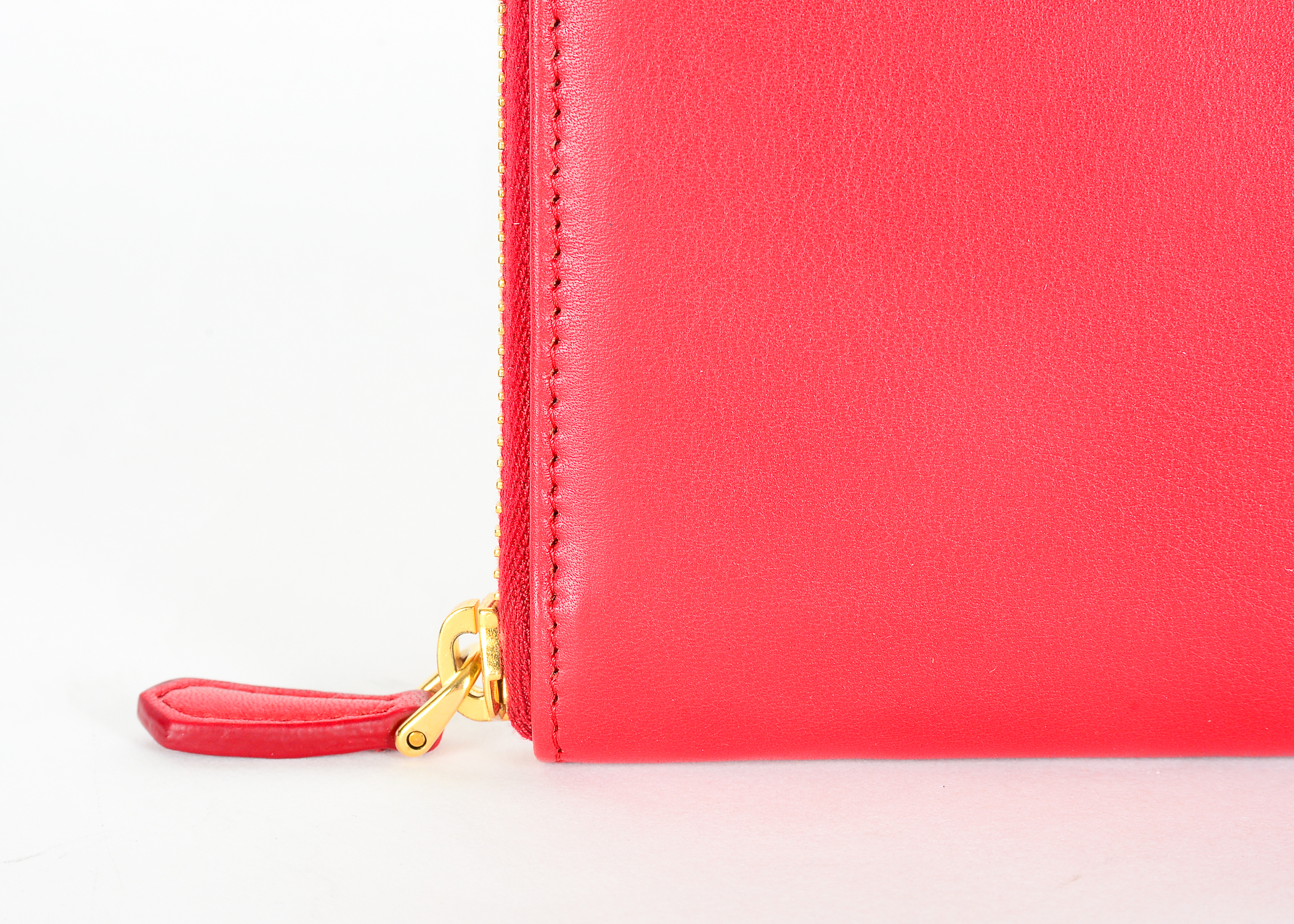 Prada Red Leather Wallet