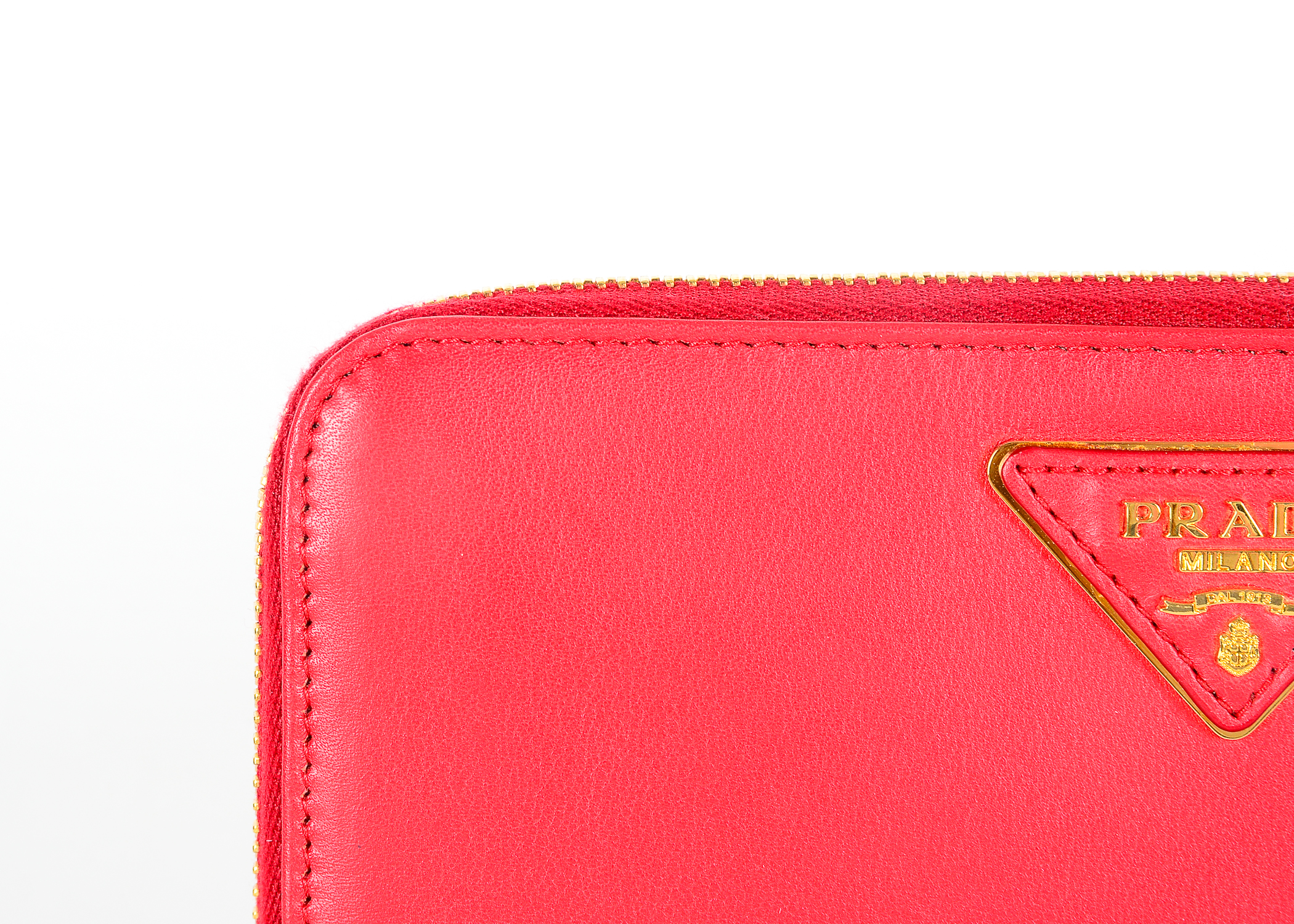 Prada Red Leather Wallet