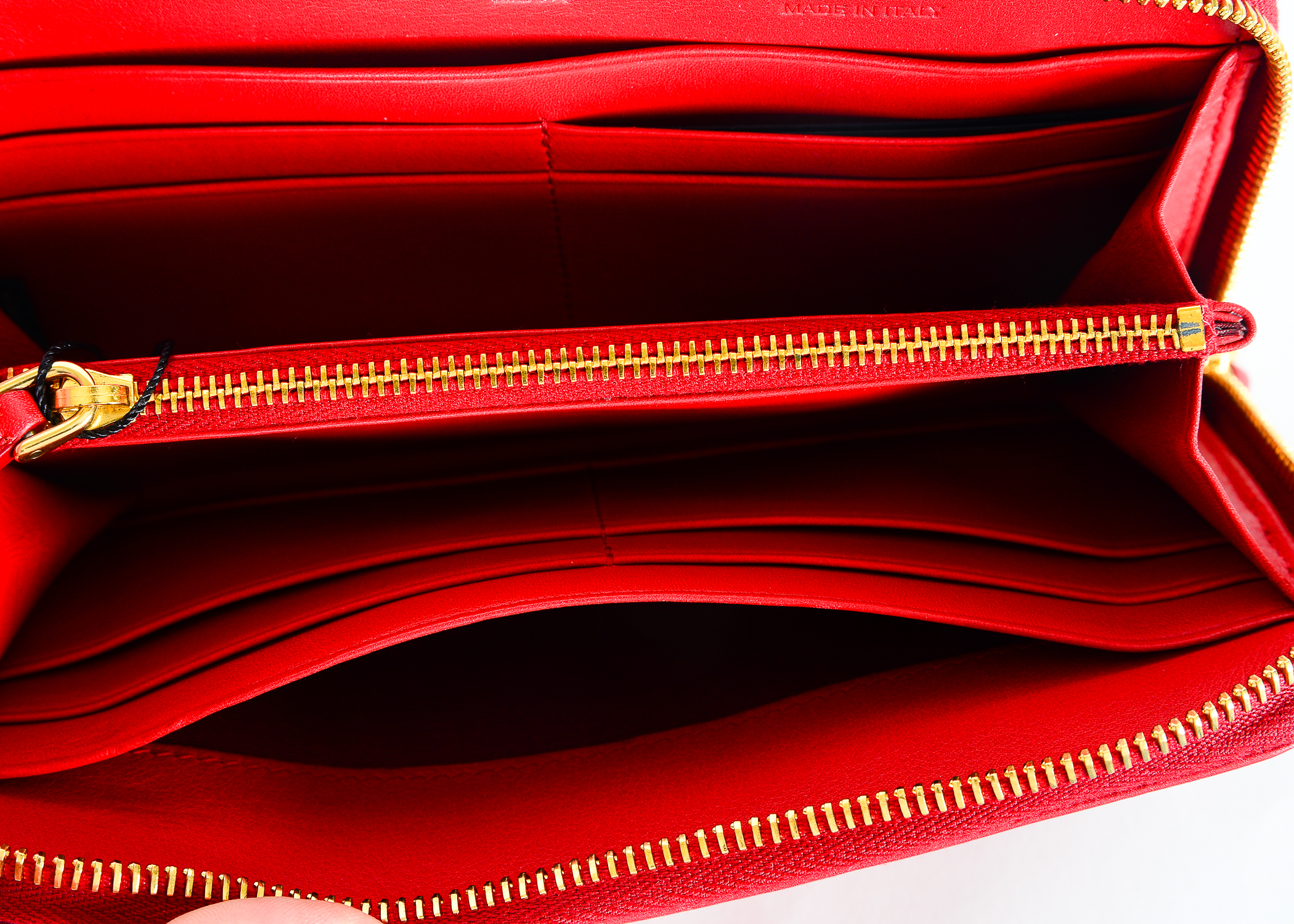Prada Red Leather Wallet