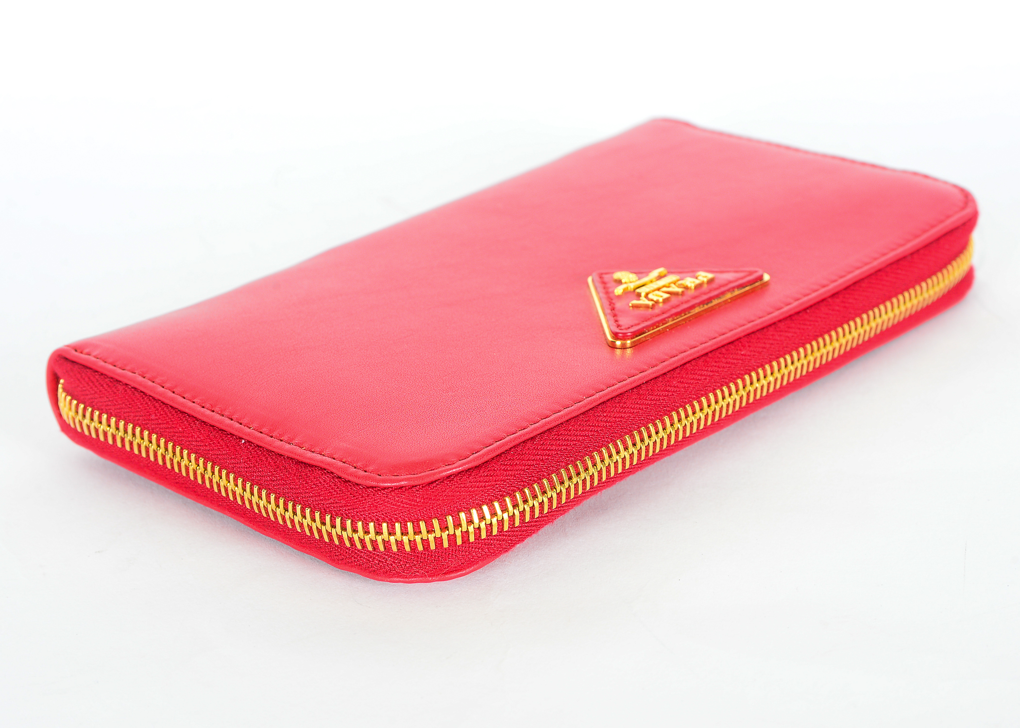 Prada Red Leather Wallet
