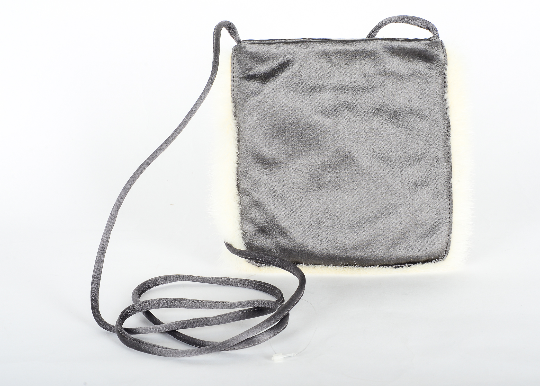 Prada Satin and Mink Evening Bag