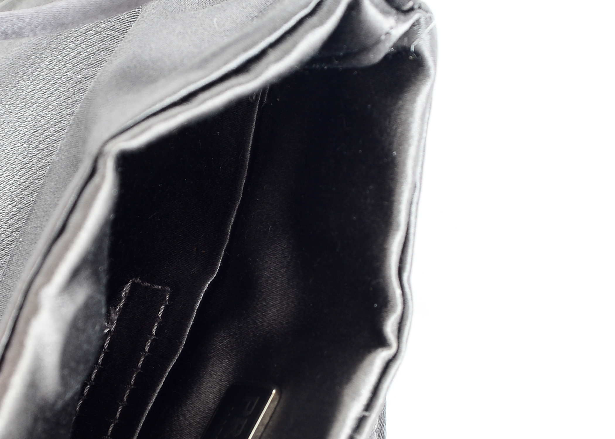 Prada Satin and Mink Evening Bag