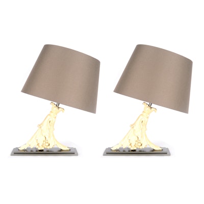 Pair of Architectural Artifact Lamps Pair of Architectural Artifact Lamps