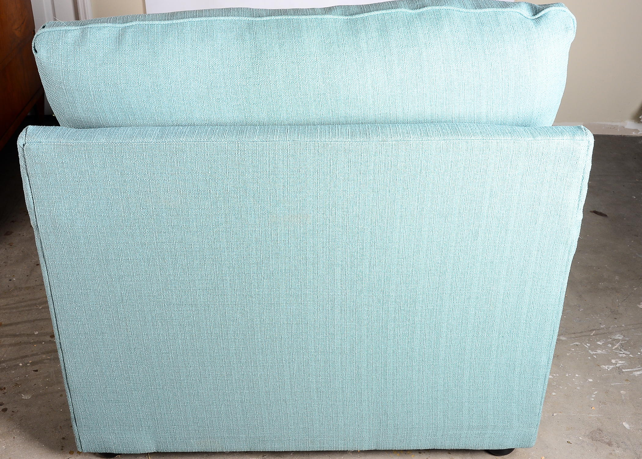 Blue Upholstered Chaise Lounge