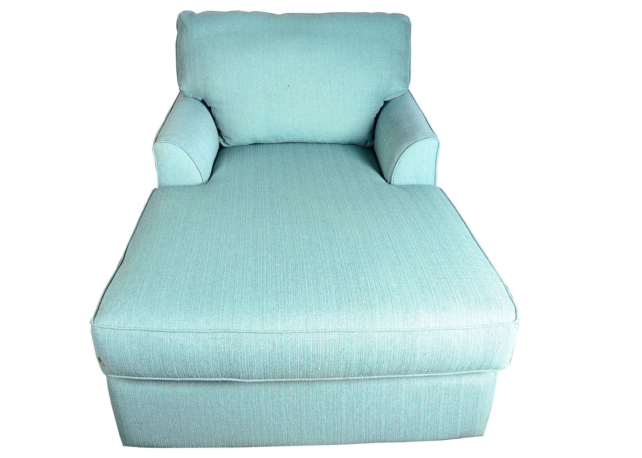 Blue Upholstered Chaise Lounge