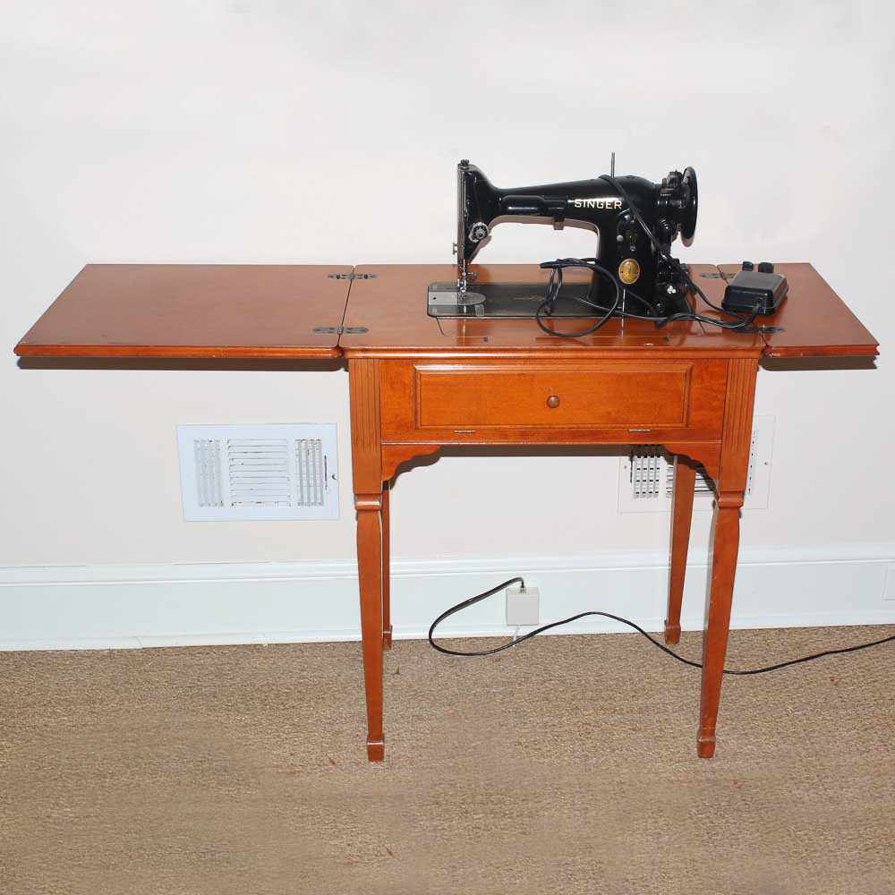 Vintage Singer Sewing Table