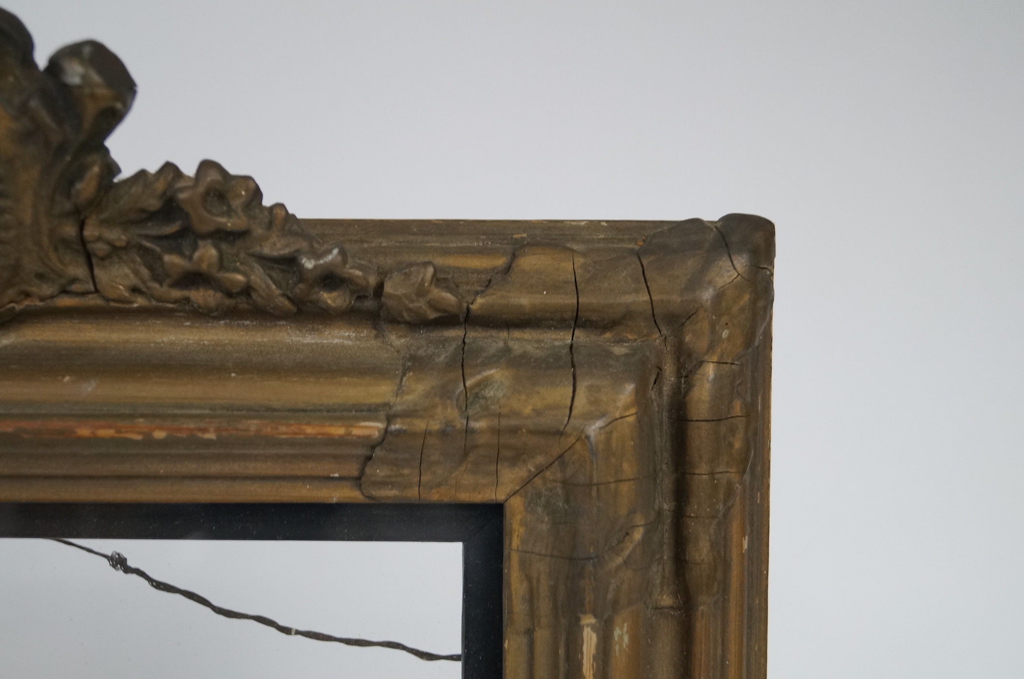 Antique Frame and Coal Iron