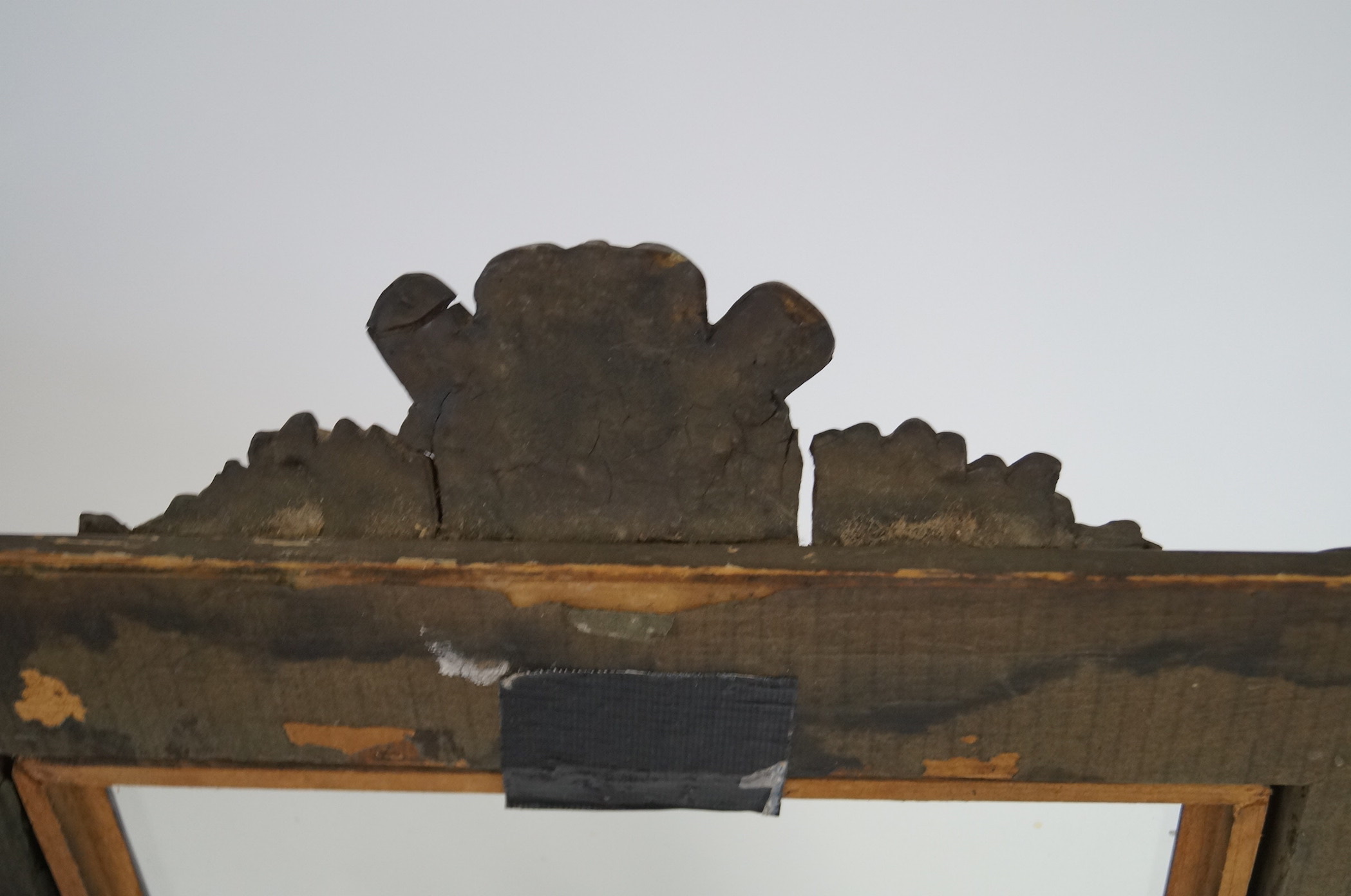 Antique Frame and Coal Iron