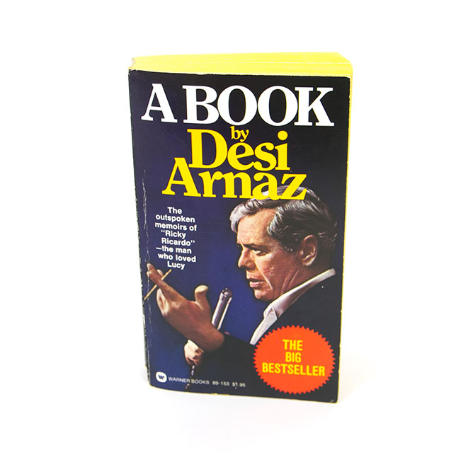 Autographed Desi Arnaz "A Book"