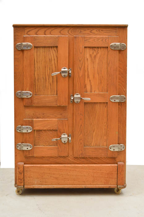 Antique Oak Ice Box