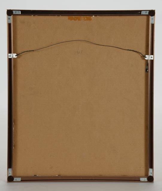 "When The Autumn Leaves Are Turning Red and Gold" Framed Antique Sheet Music Cover