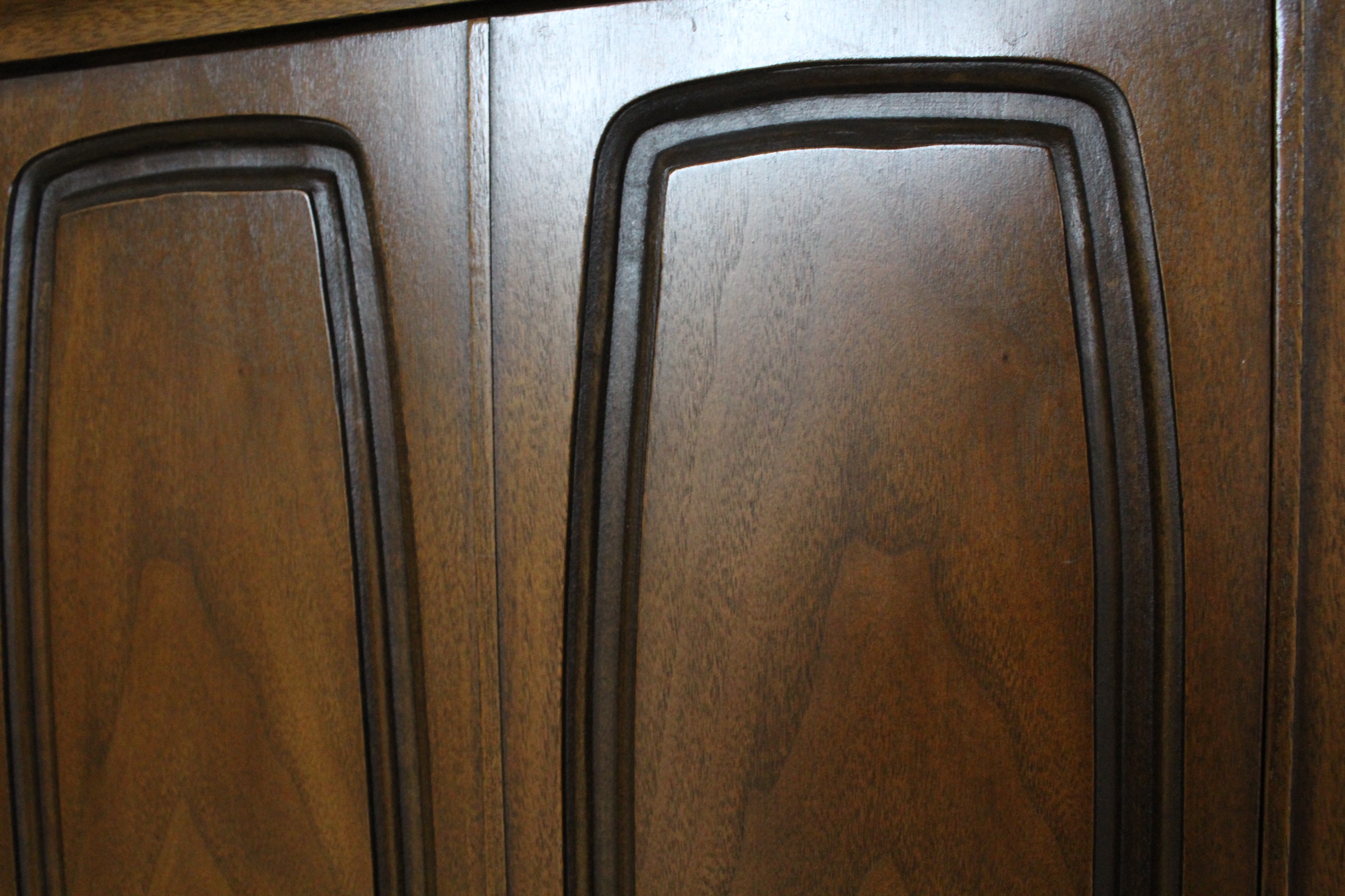 Mid Century Modern Broyhill Premier Triple Dresser with Mirror