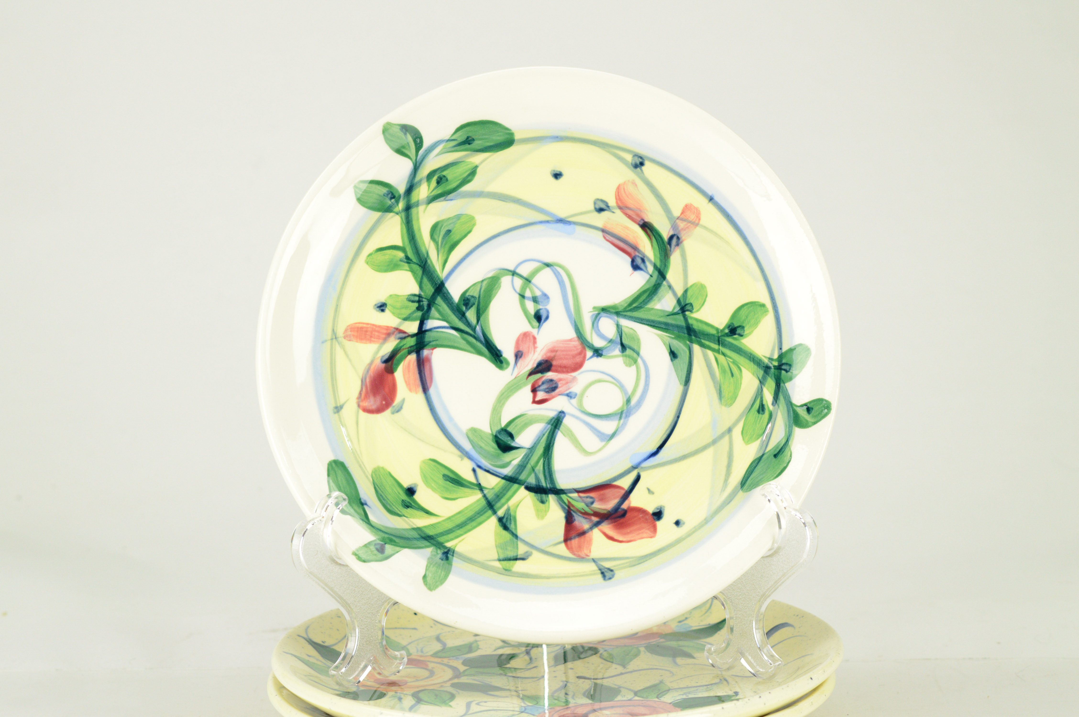 Gail Pittman Plates, Vintage Pottery Planters, and Ceramic Vases