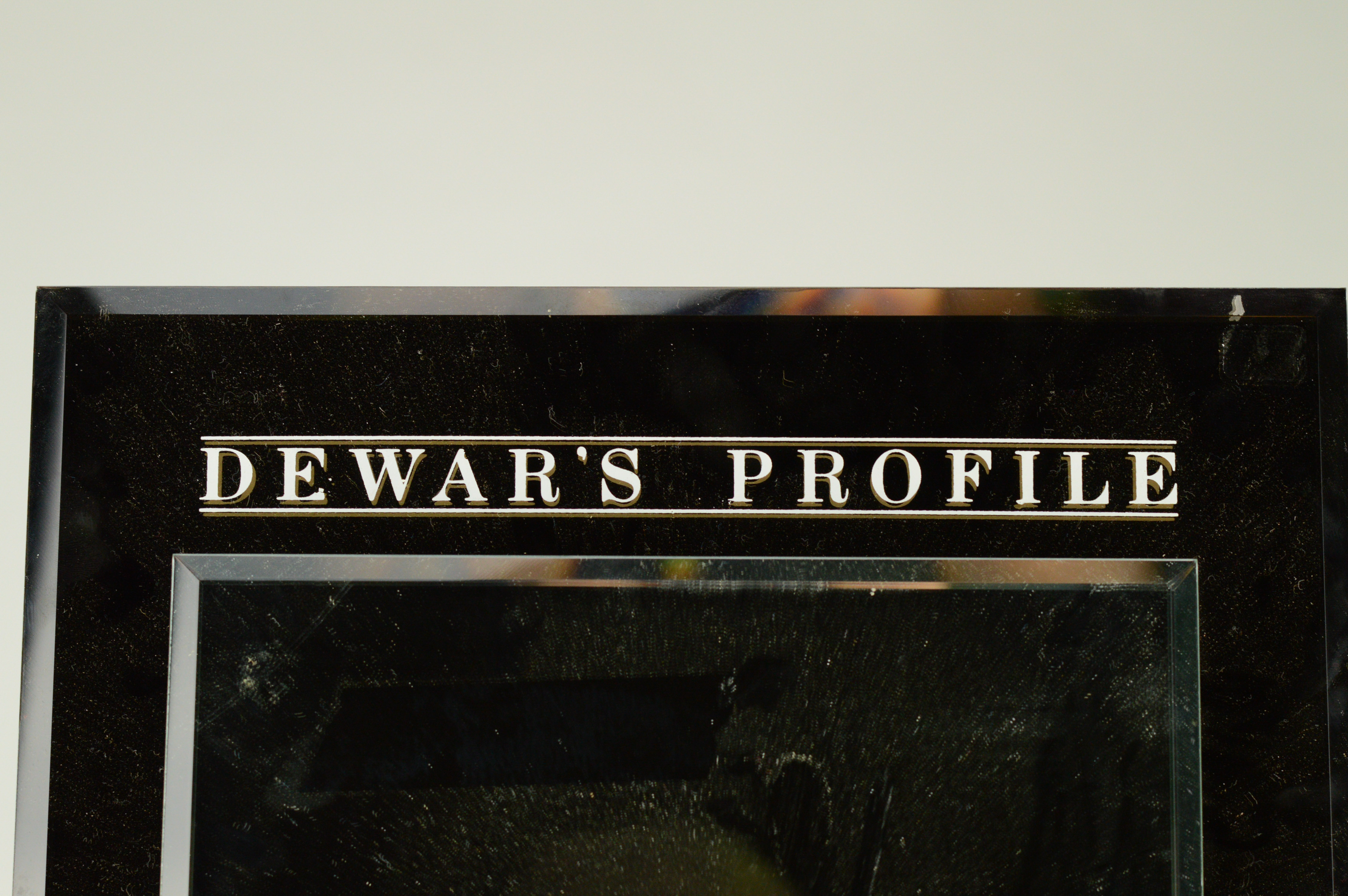 Vintage Dewar's Profile Scotch Whisky Mirror