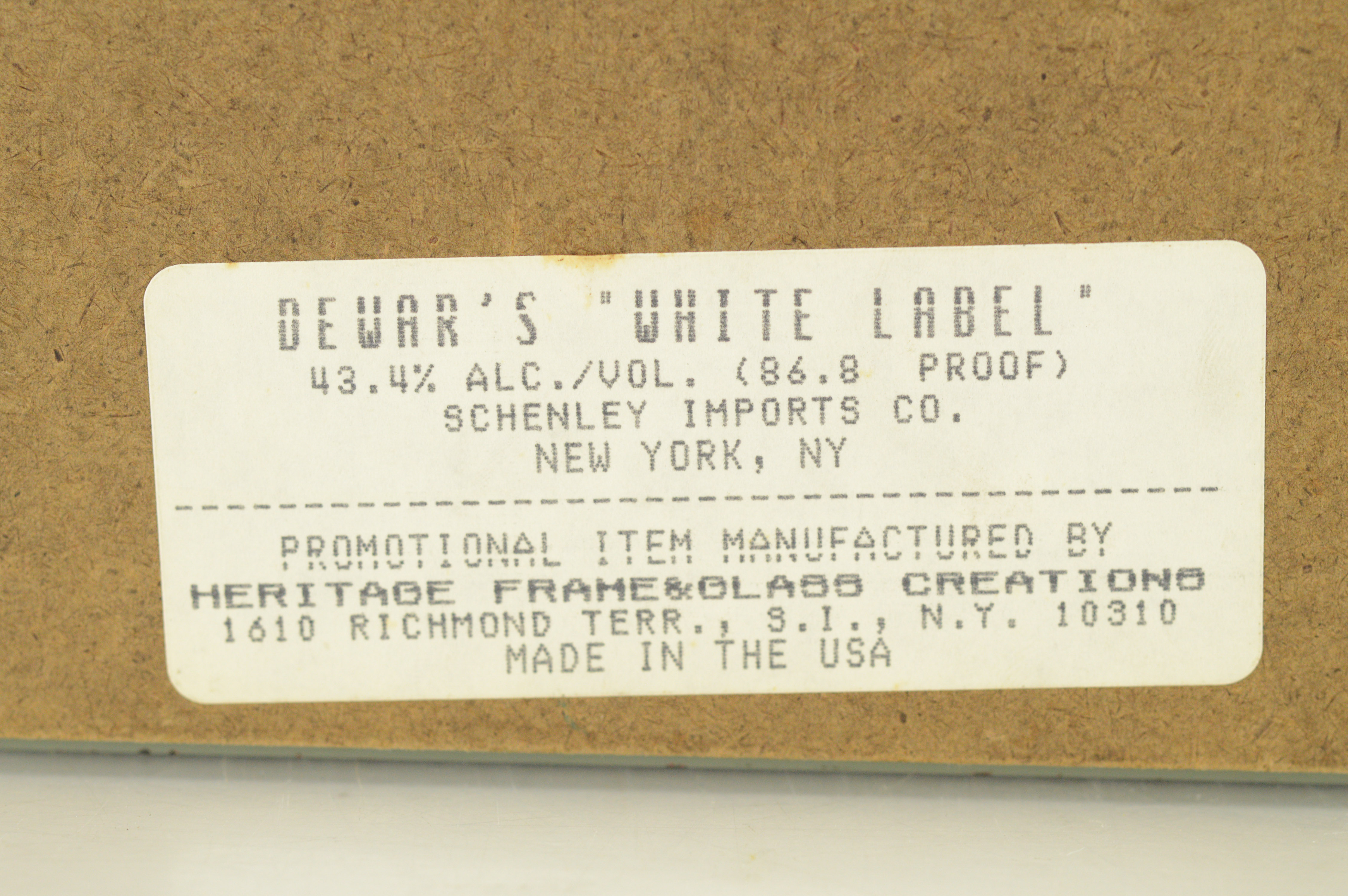 Vintage Dewar's Profile Scotch Whisky Mirror