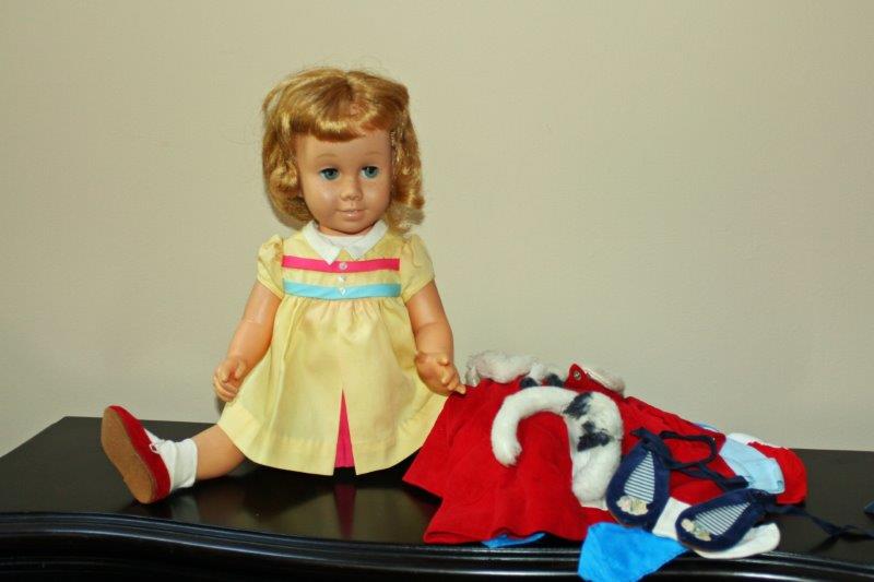 Vintage Chatty Cathy Doll and Clothes