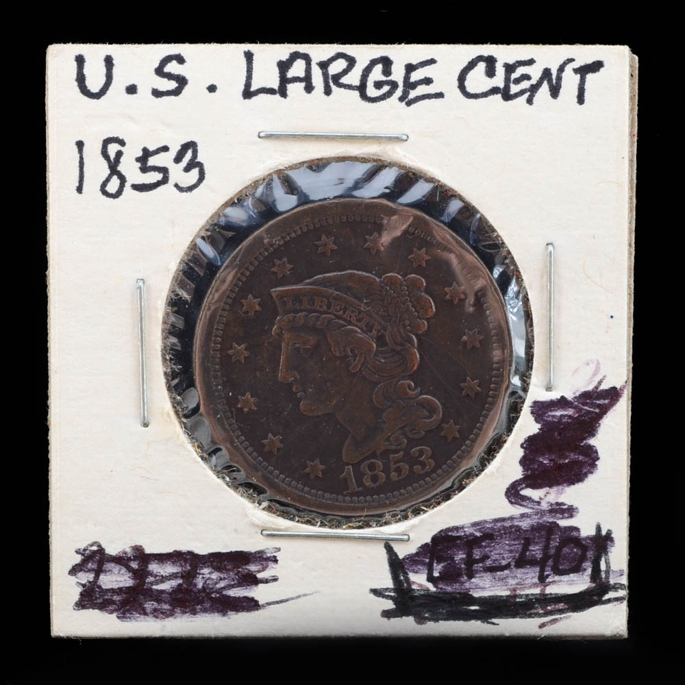 1853 Braided Hair Large Cent